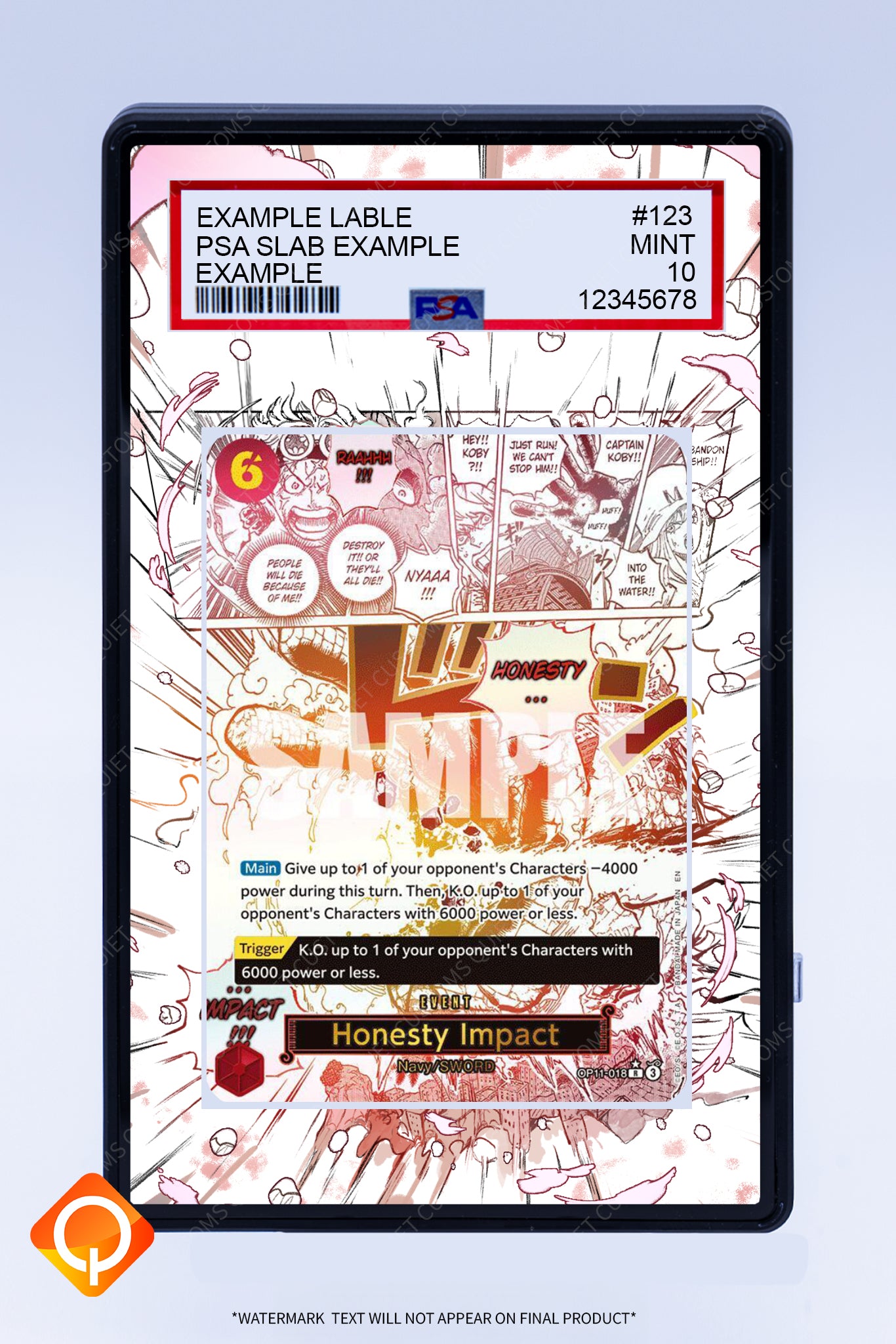 Honesty Impact OP11-018 (Graded) Case