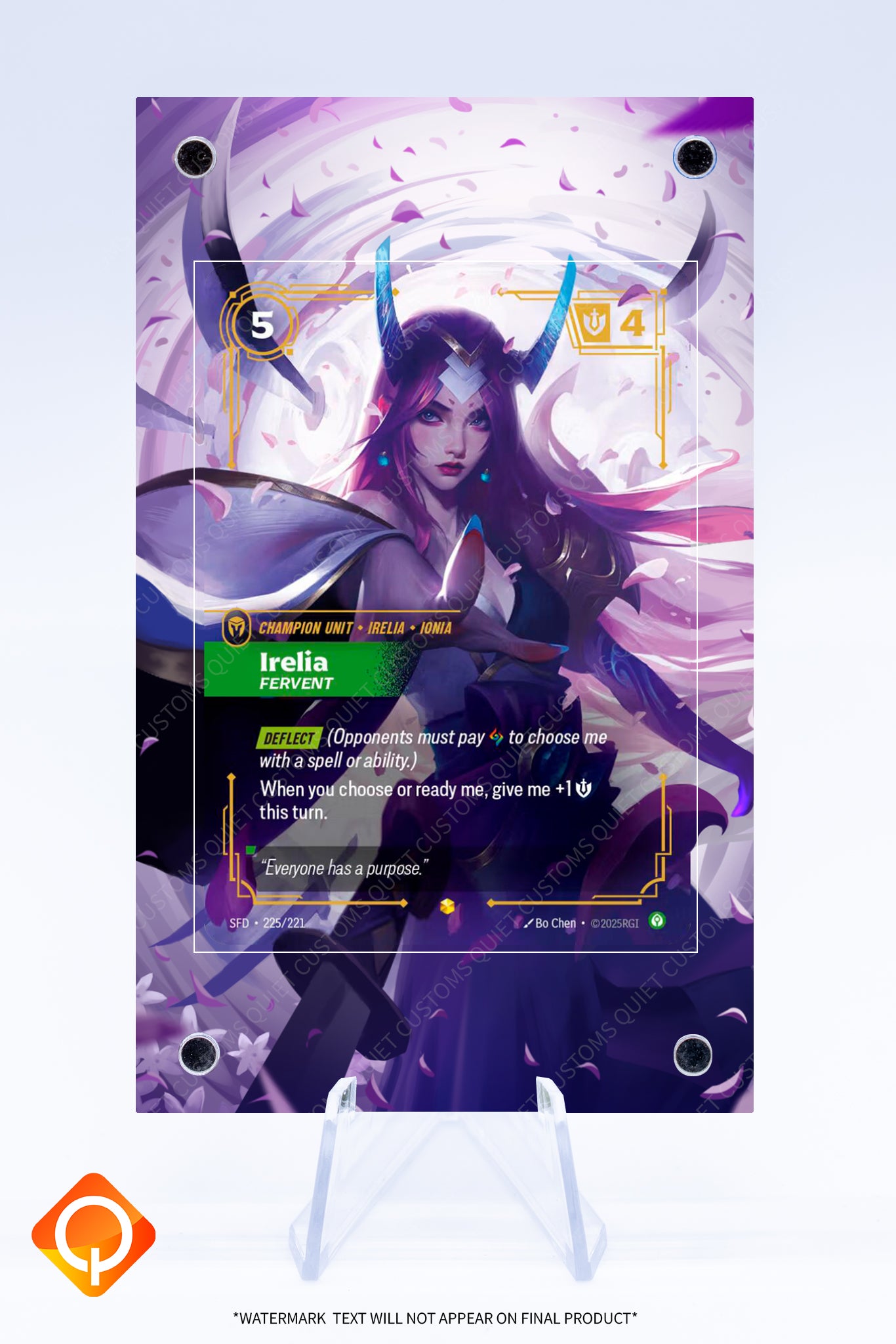 Irelia 225 221 Case | Riftbound | Art Guard (Ungraded)