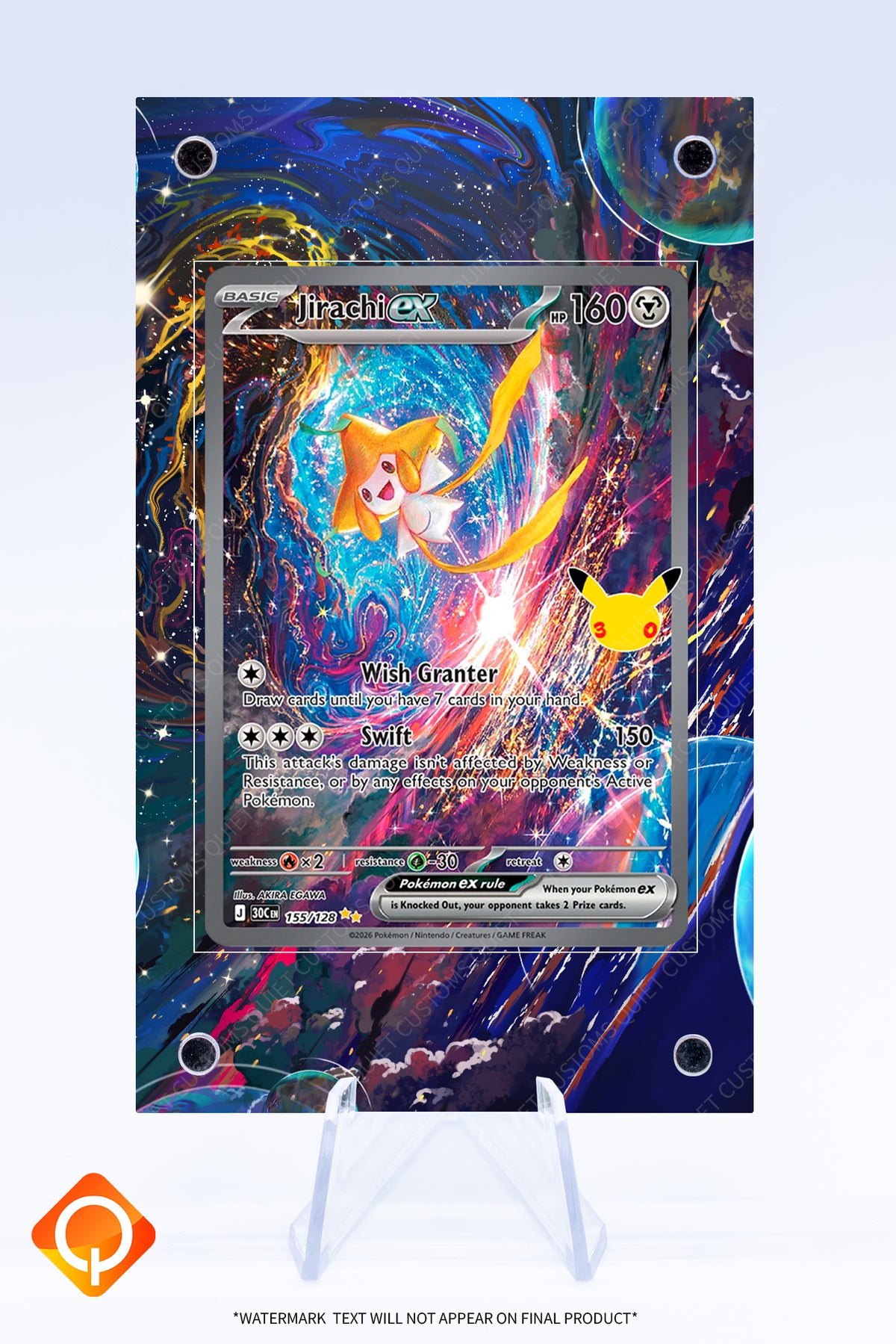 Jirachi EX 155 128 Case | Art Guard (Ungraded)