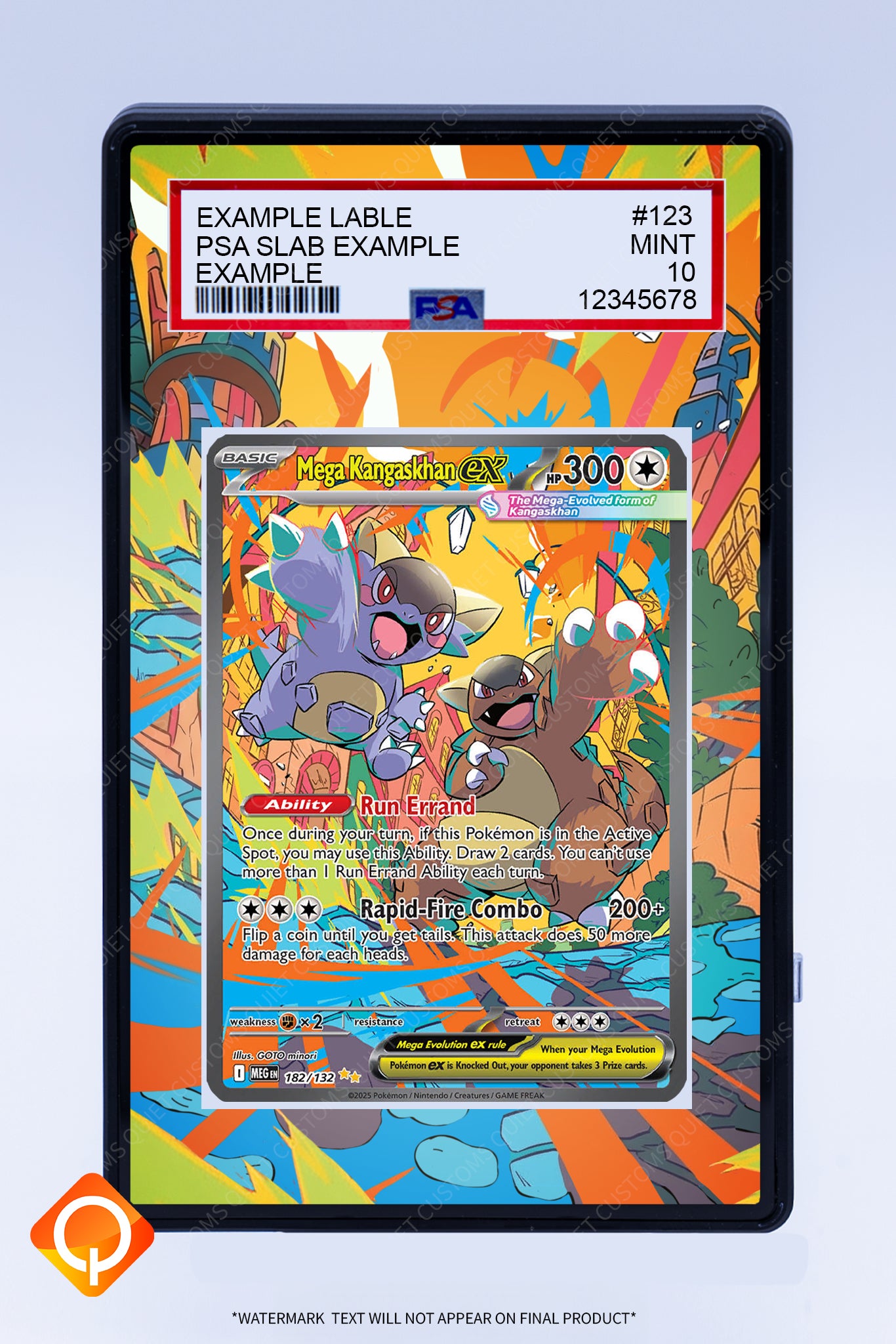 Kangaskhan (Mega) EX 182 132 (Graded) Case