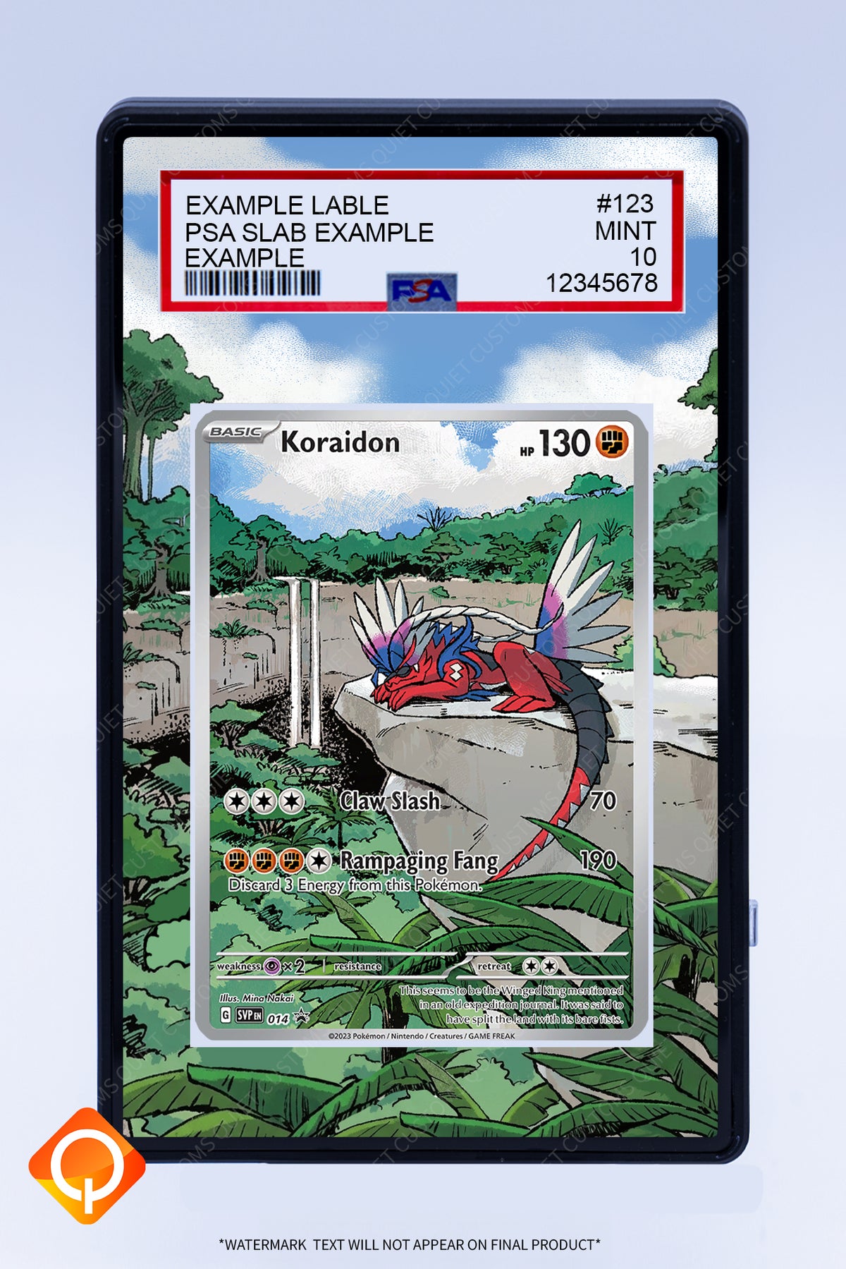 Koraidon 014 Promo (Graded) Case