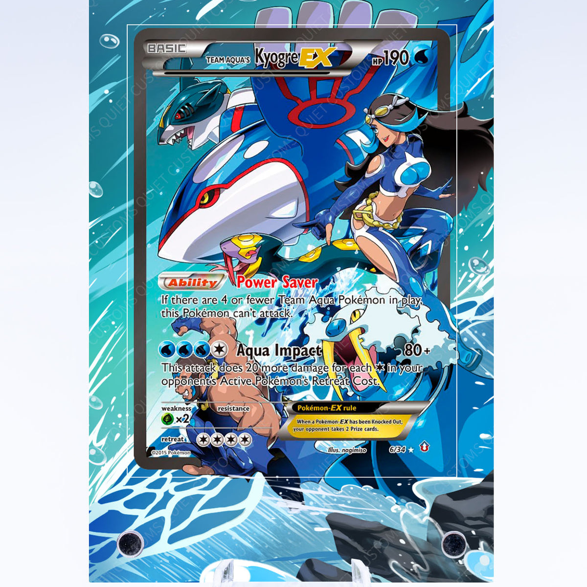 Kyogre EX 6 34 Case | Art Guard (Ungraded) Kyogre EX 6 34 Case | Art Guard (Ungraded)
