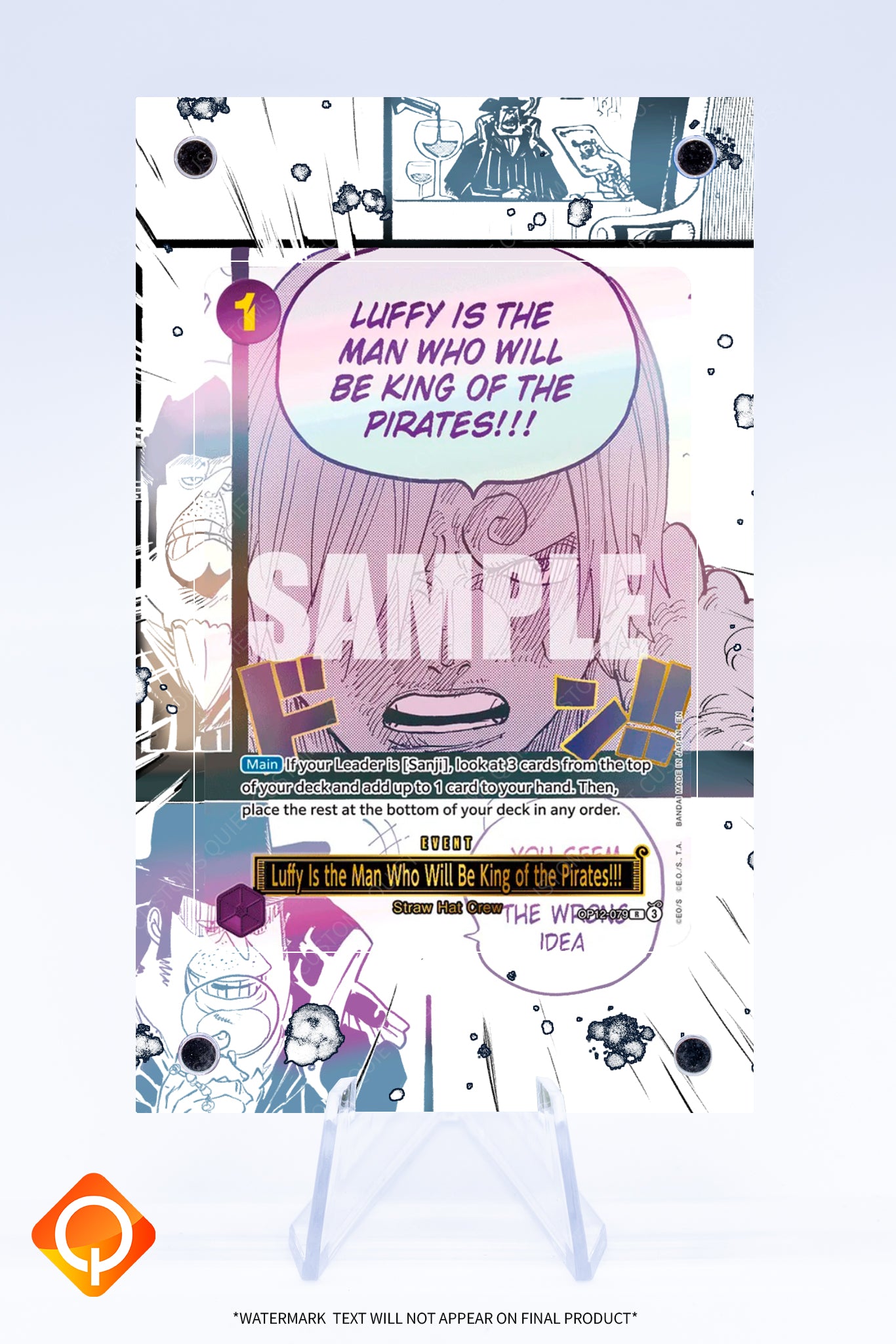 Luffy is the man who will become king of the pirates OP12-079 | ONE PIECE | Art Guard (Ungraded)