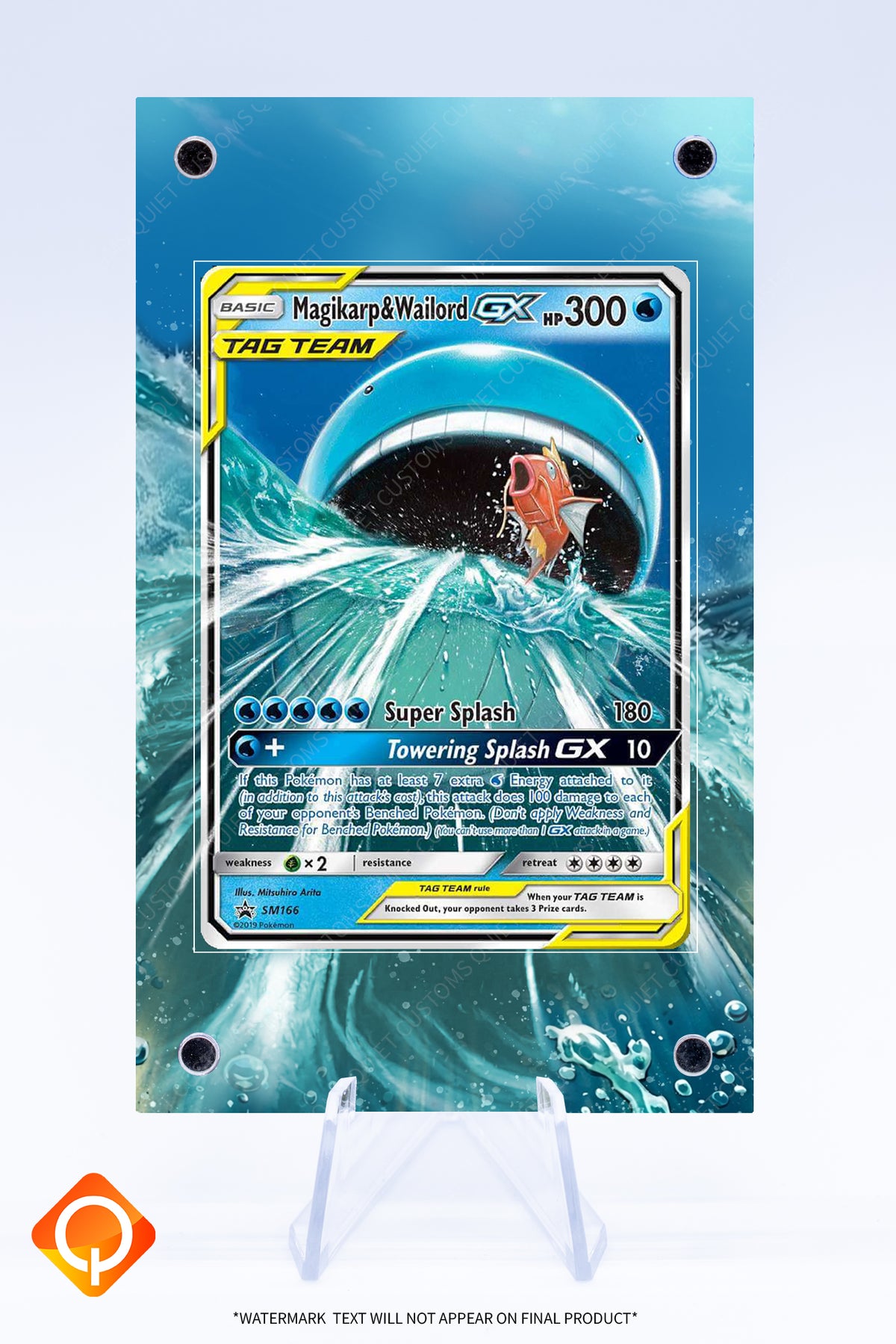 Magikarp and Wailord GX SM166 Case | Art Guard (Ungraded)