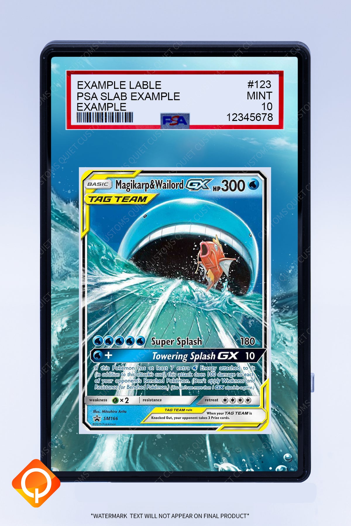 Magikarp and Wailord GX SM166 (Graded) Case
