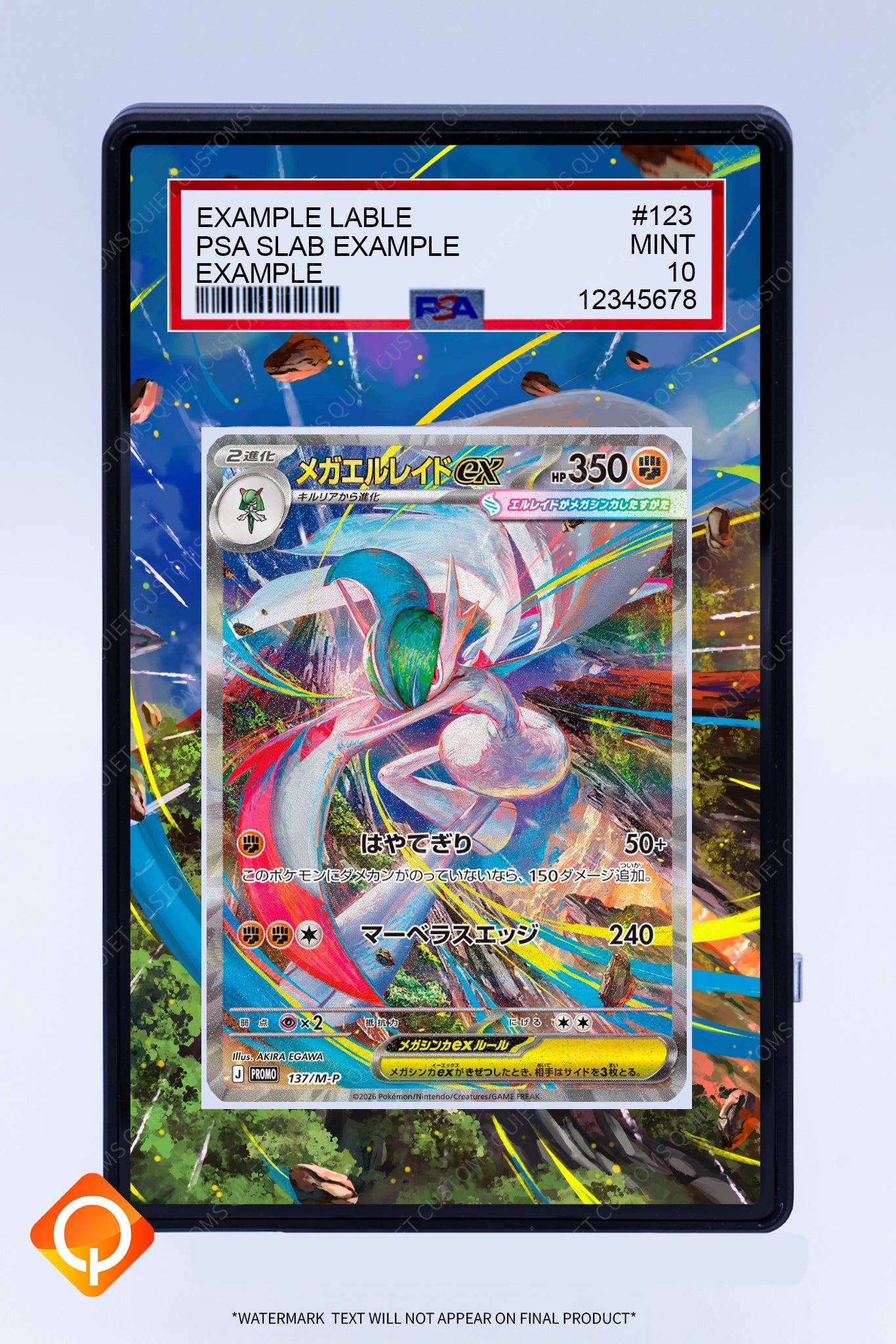 Gallade (Mega) EX SAR (Graded) Case