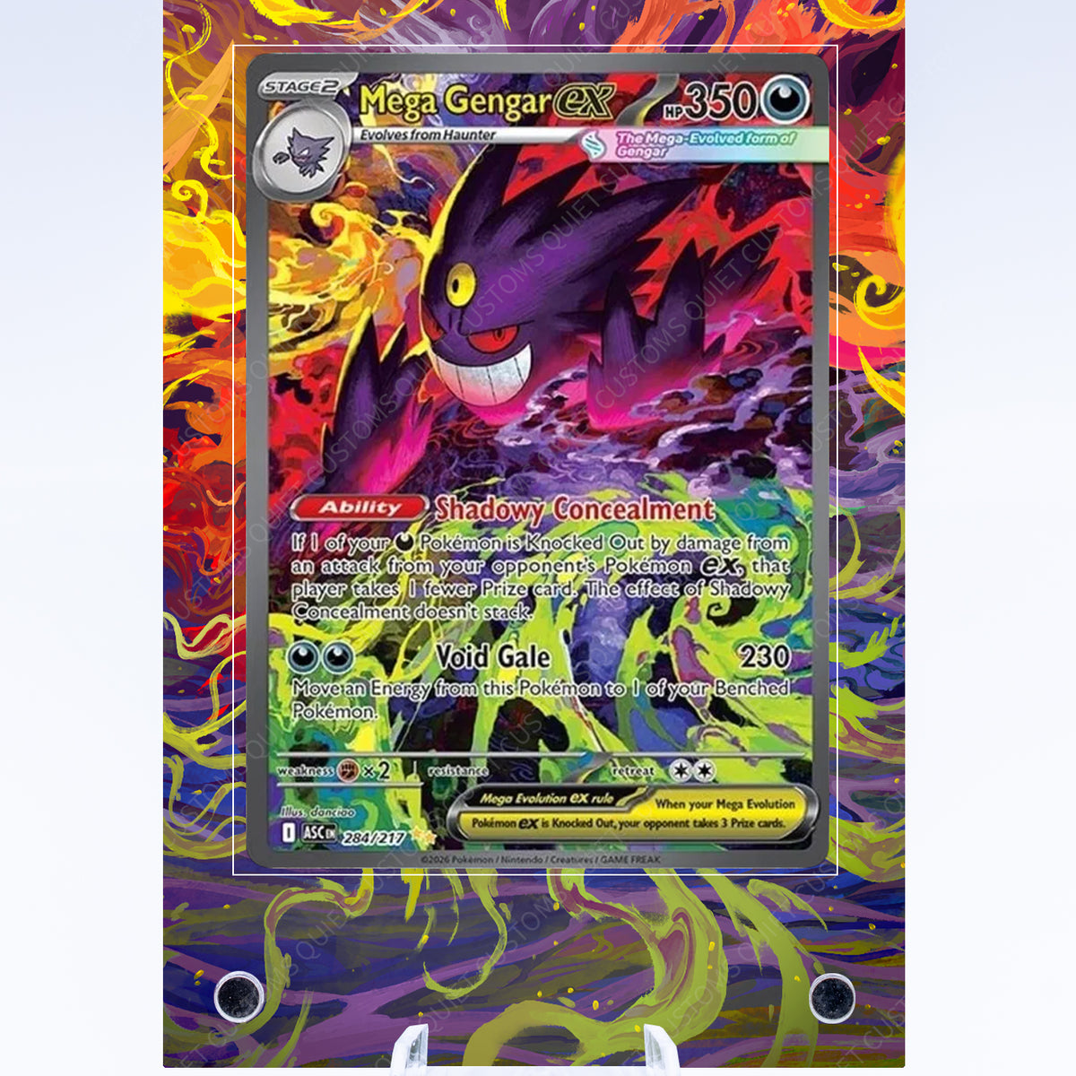 Gengar Mega EX 284 217 Case | Art Guard (Ungraded) Gengar Mega EX 284 217 Case | Art Guard (Ungraded)