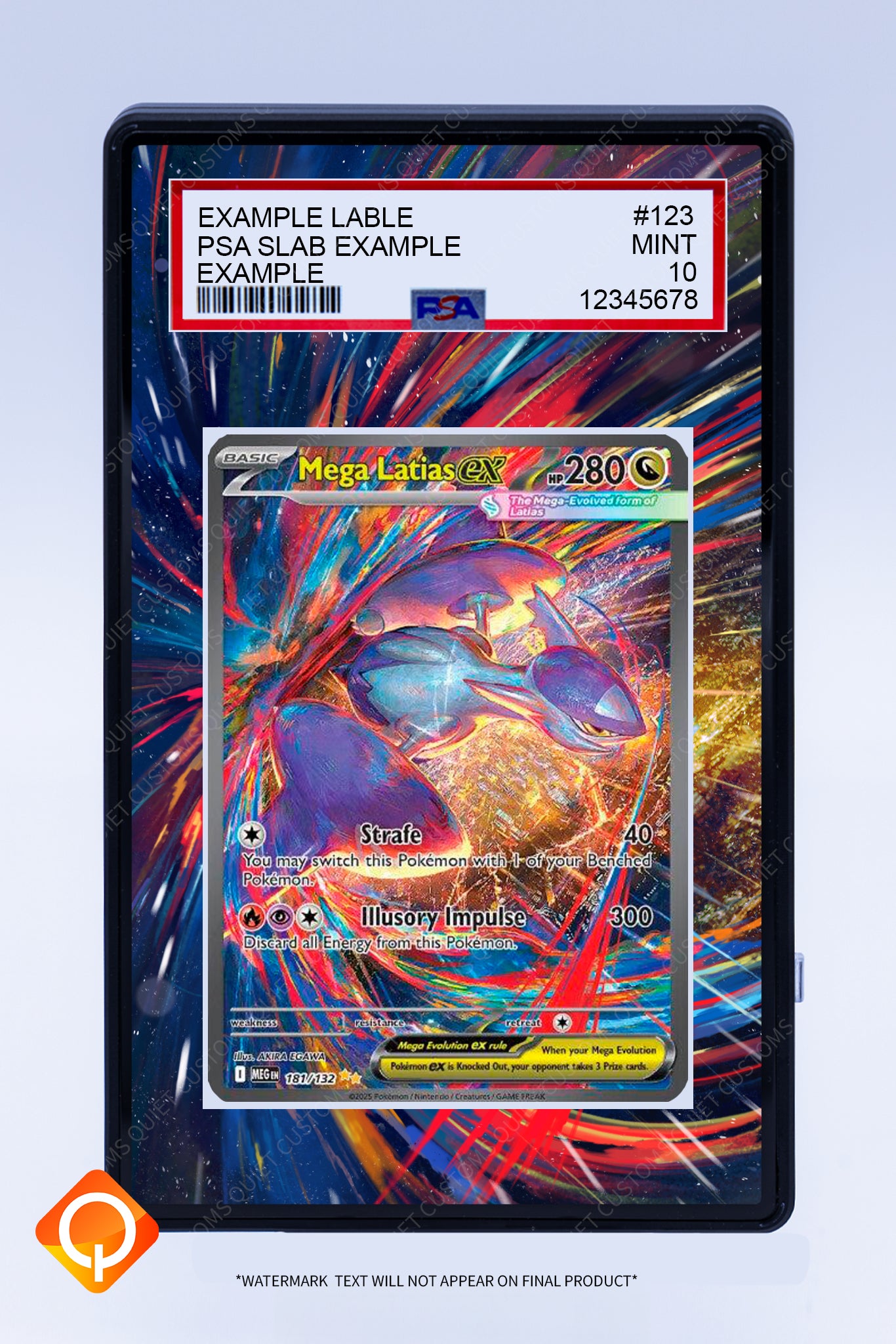 Latias (Mega) EX 181 132 (Graded) Case