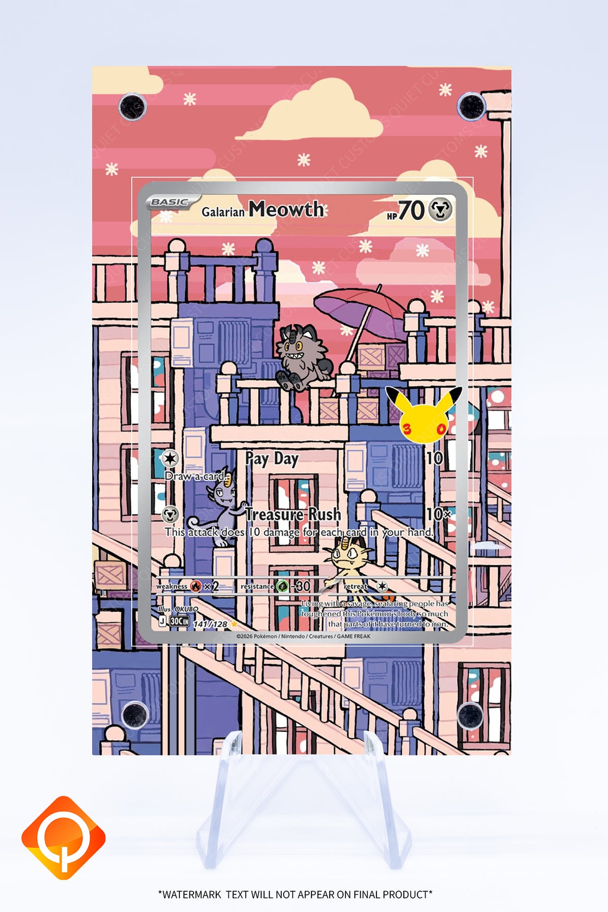 Meowth (Galarian) 141 128 Case | Art Guard (Ungraded)