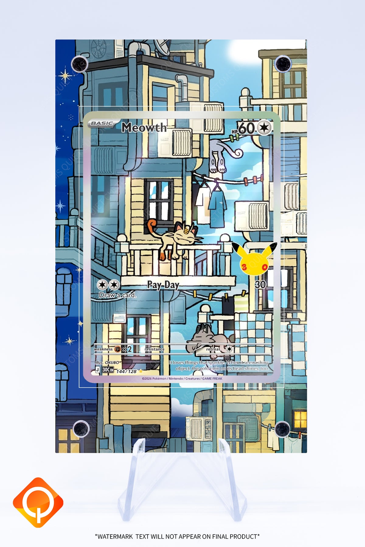 Meowth 144 128 Case | Art Guard (Ungraded)