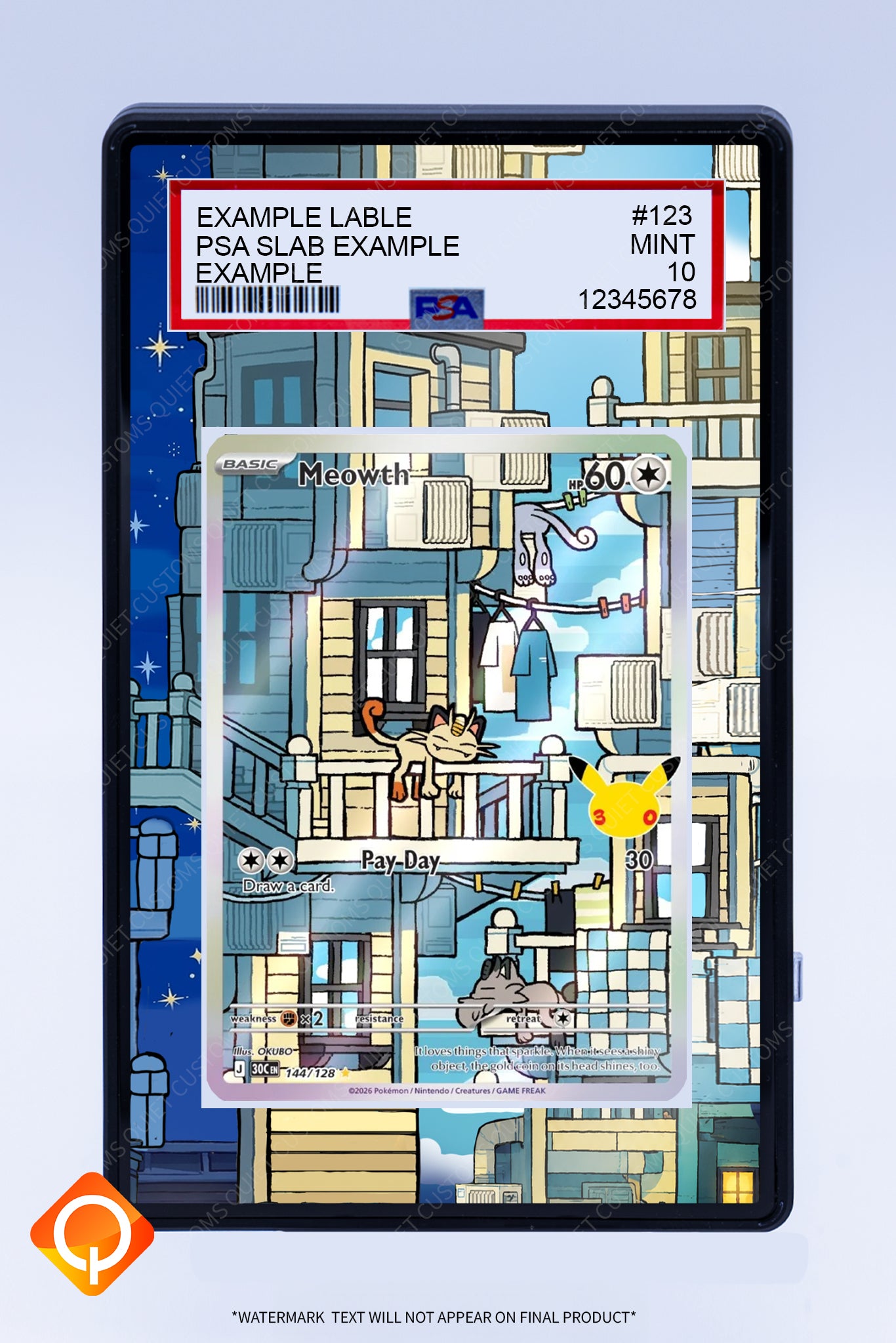 Meowth 144 128 (Graded) Case