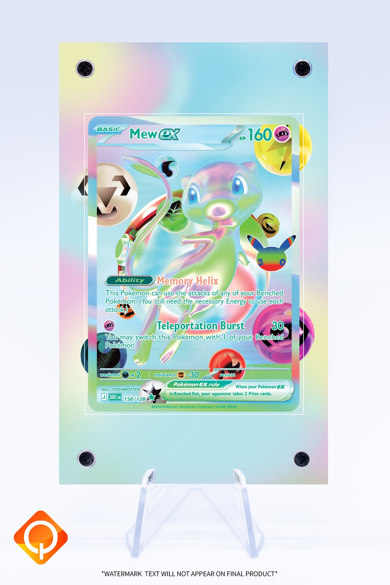Mew EX 158 128 Case | Art Guard (Ungraded)