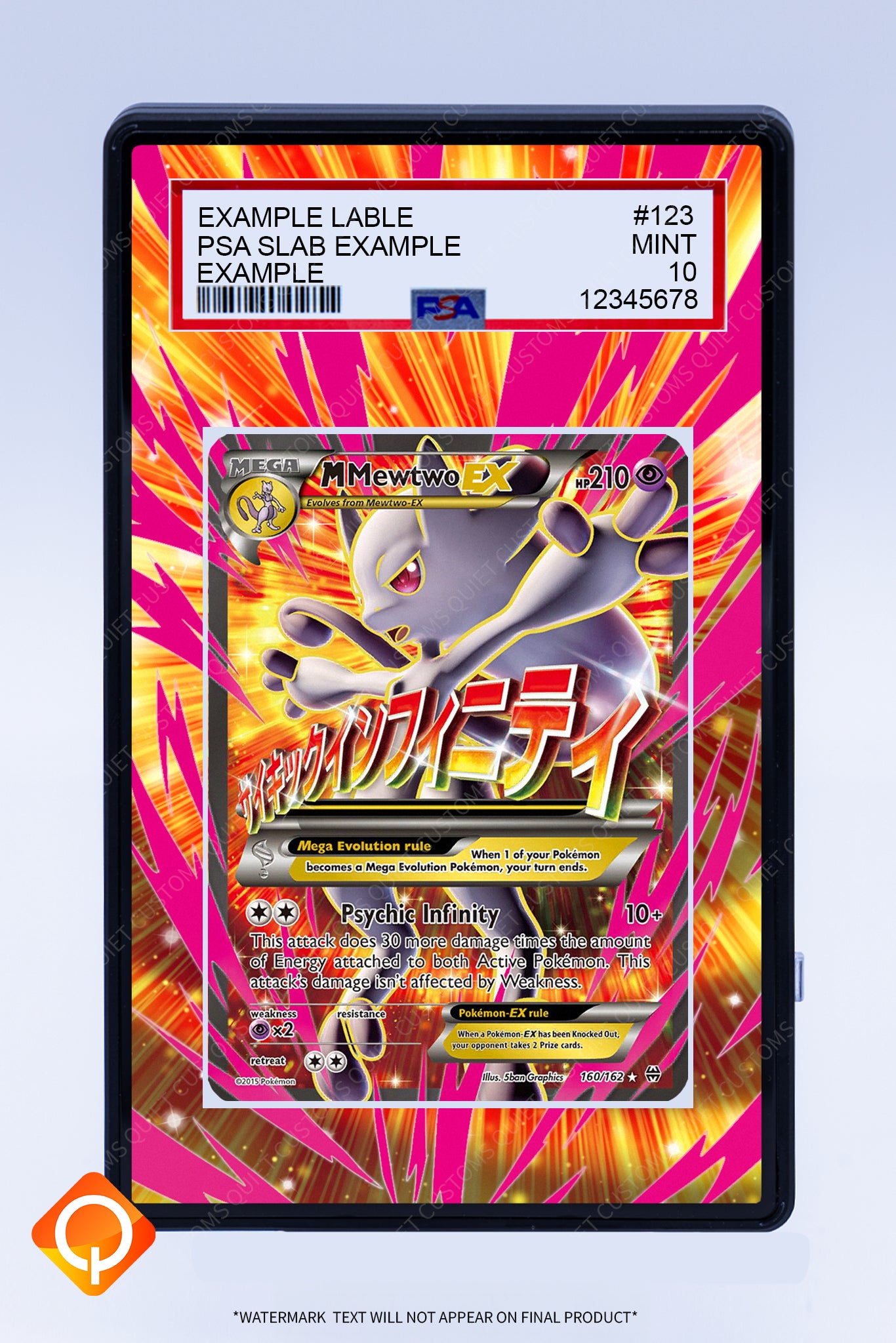 Mewtwo (M) EX 160 162 (Graded) Case