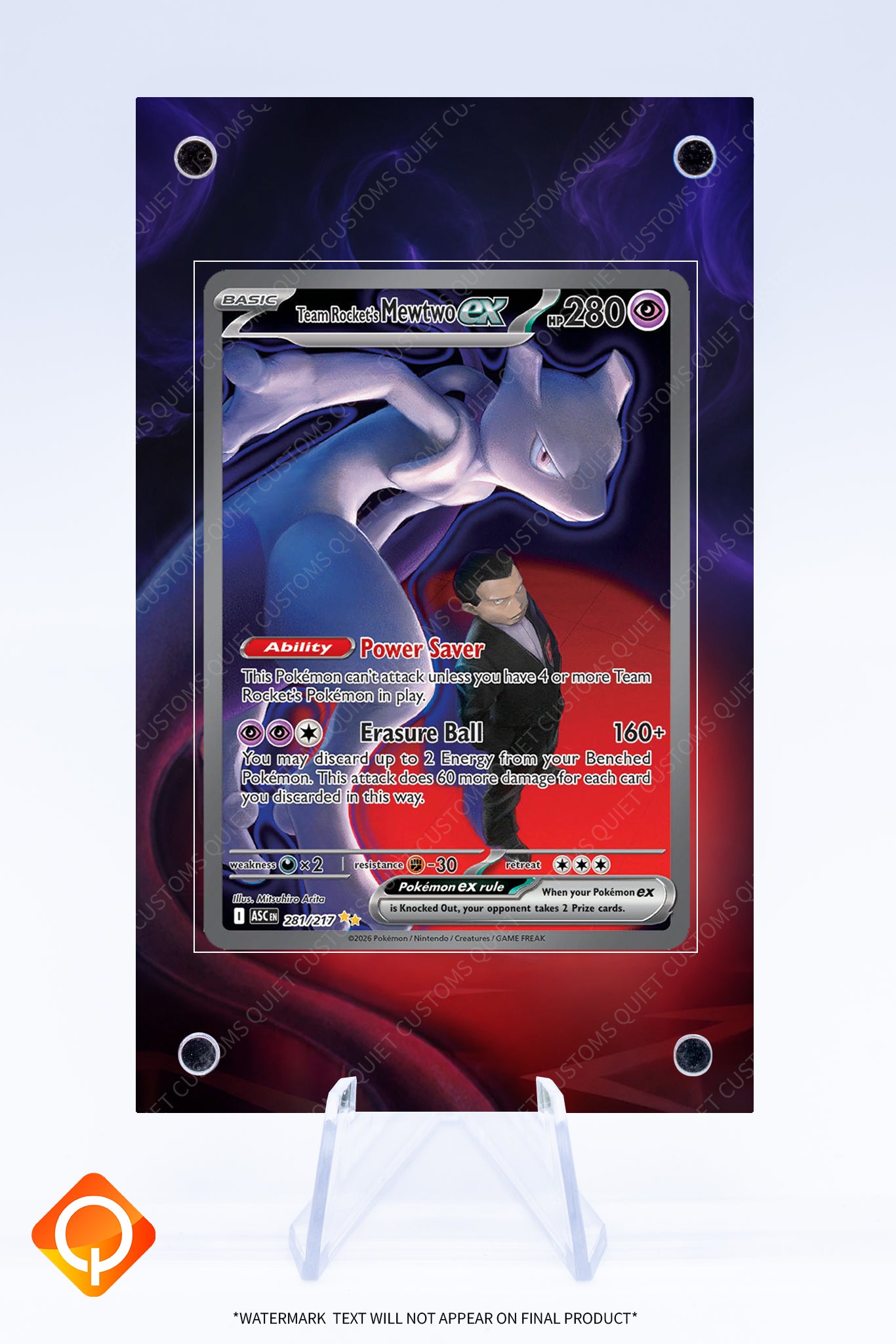 Mewtwo EX 281 Case | Art Guard (Ungraded)