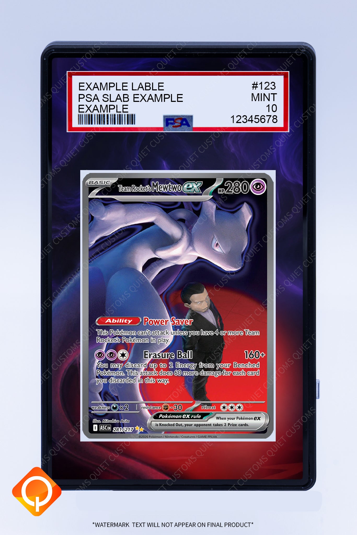 Mewtwo EX 281 (Graded) Case