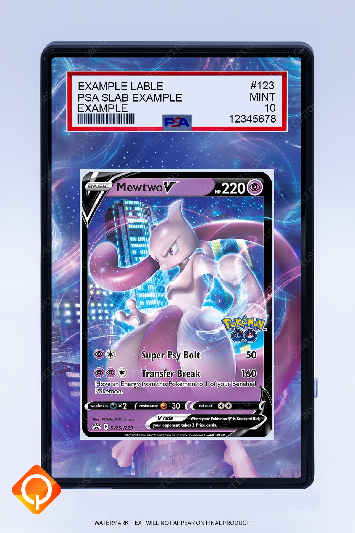 Mewtwo V SWSH223 (Graded) Case