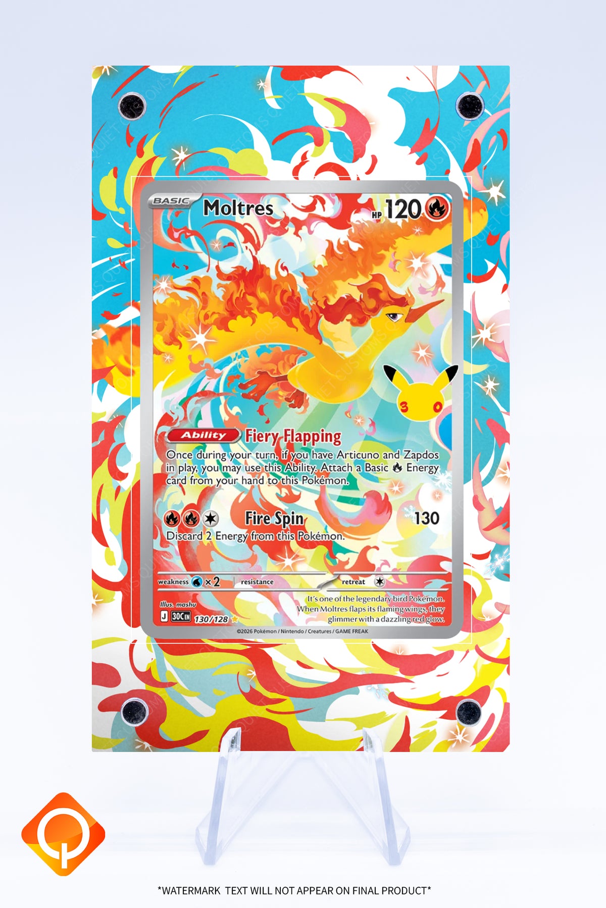 Moltres 130 128 Case | Art Guard (Ungraded)