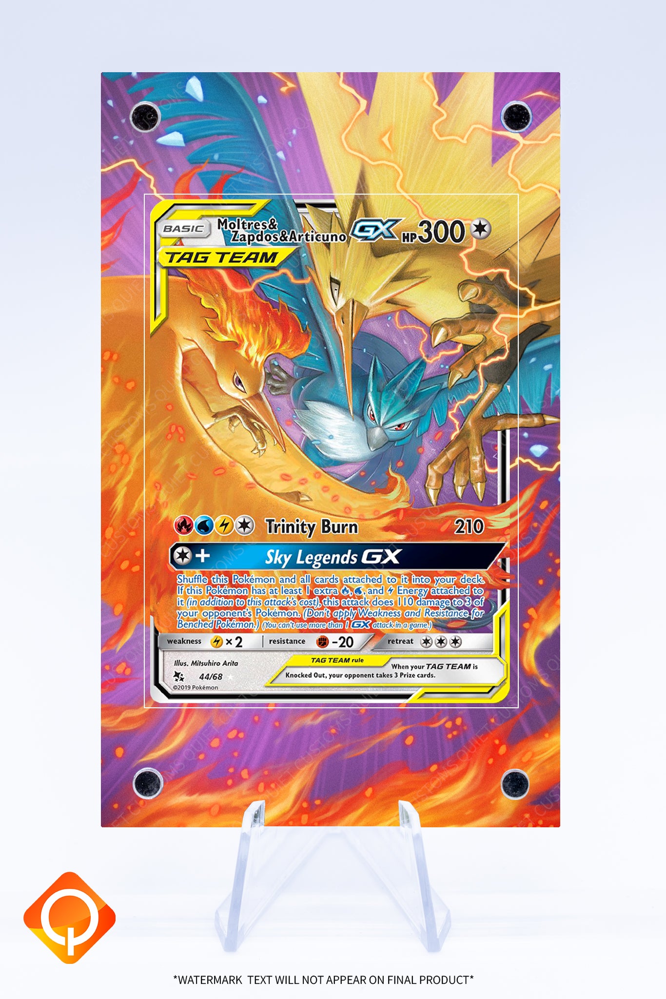 Moltres Zapdos Articuno GX 44 68 | Art Guard (Ungraded)