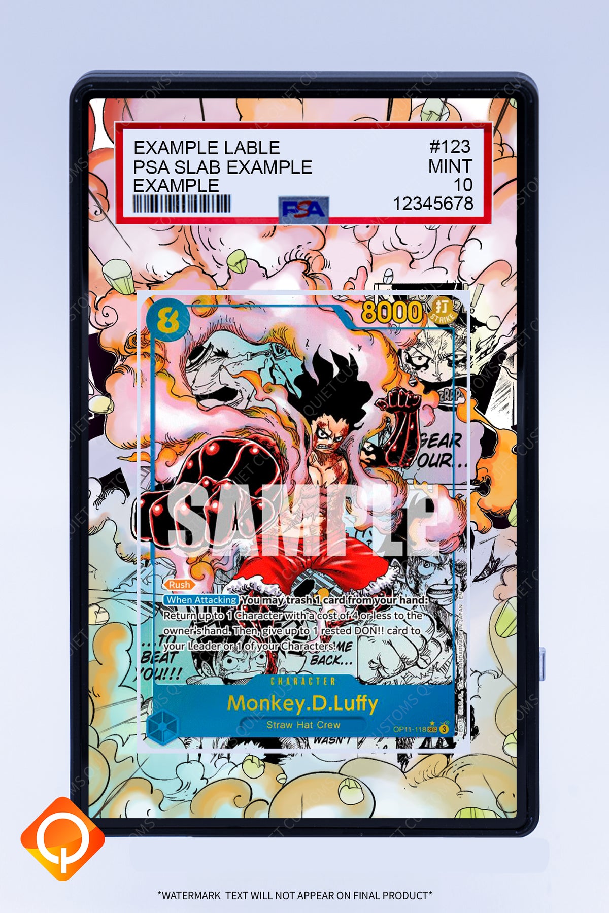 Monkey D Luffy OP11-118 (Graded) Case