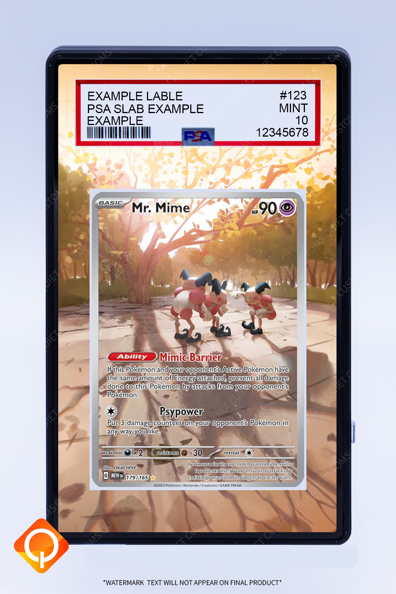 Mr Mime 179 165 (Graded) Case