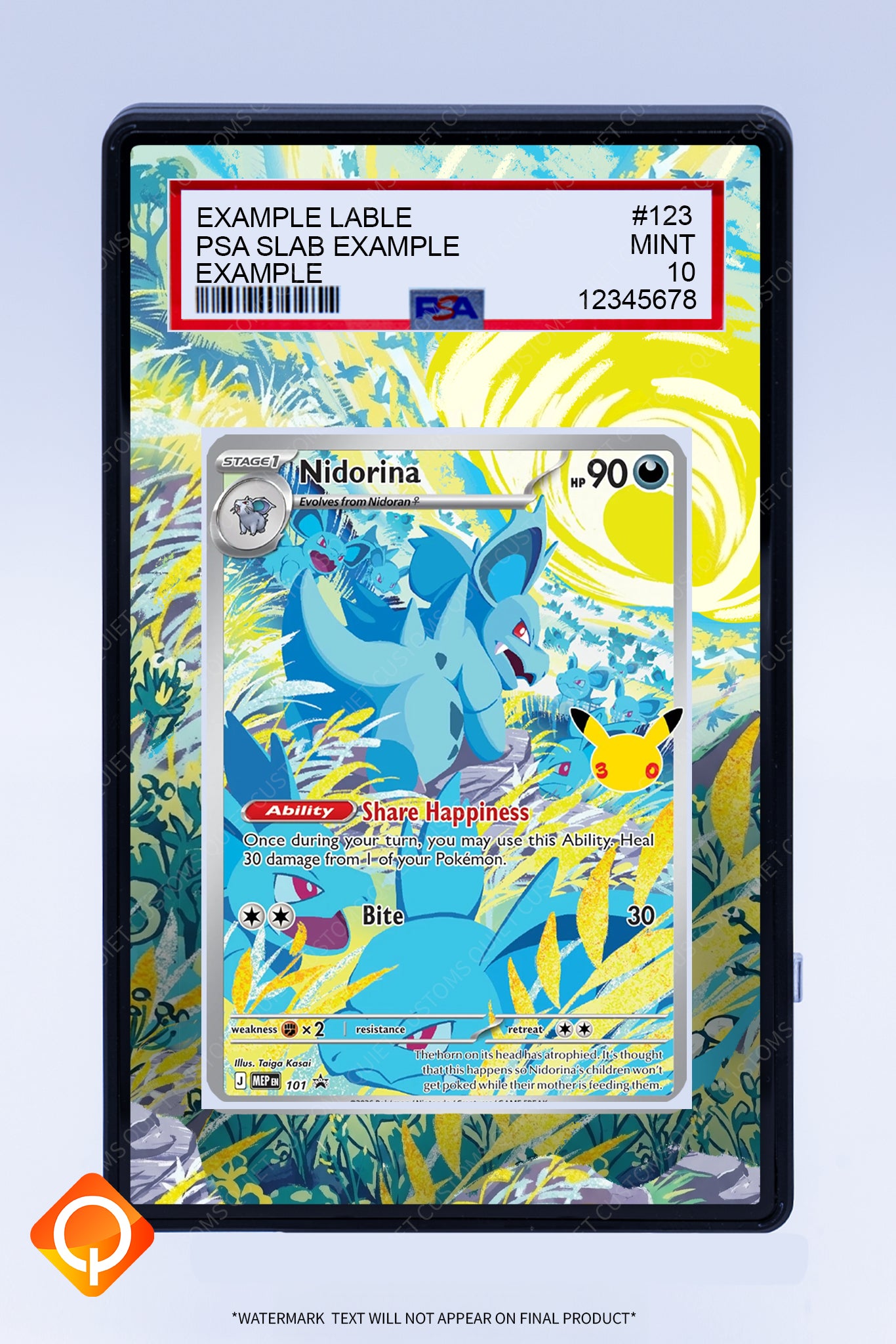 Nidorina 101 (Graded) Case