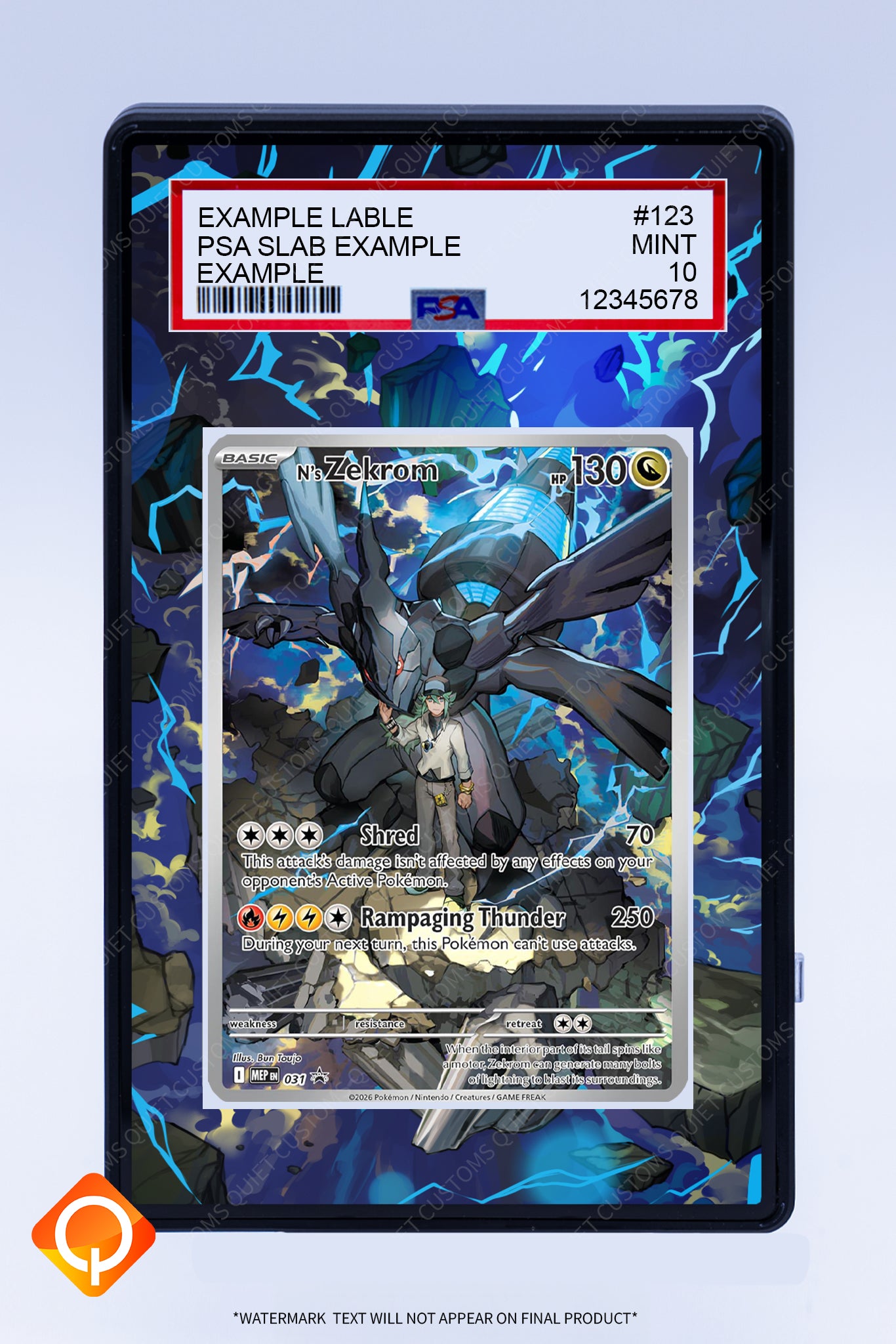 Zekrom (N's) 031 Promo (Graded) Case