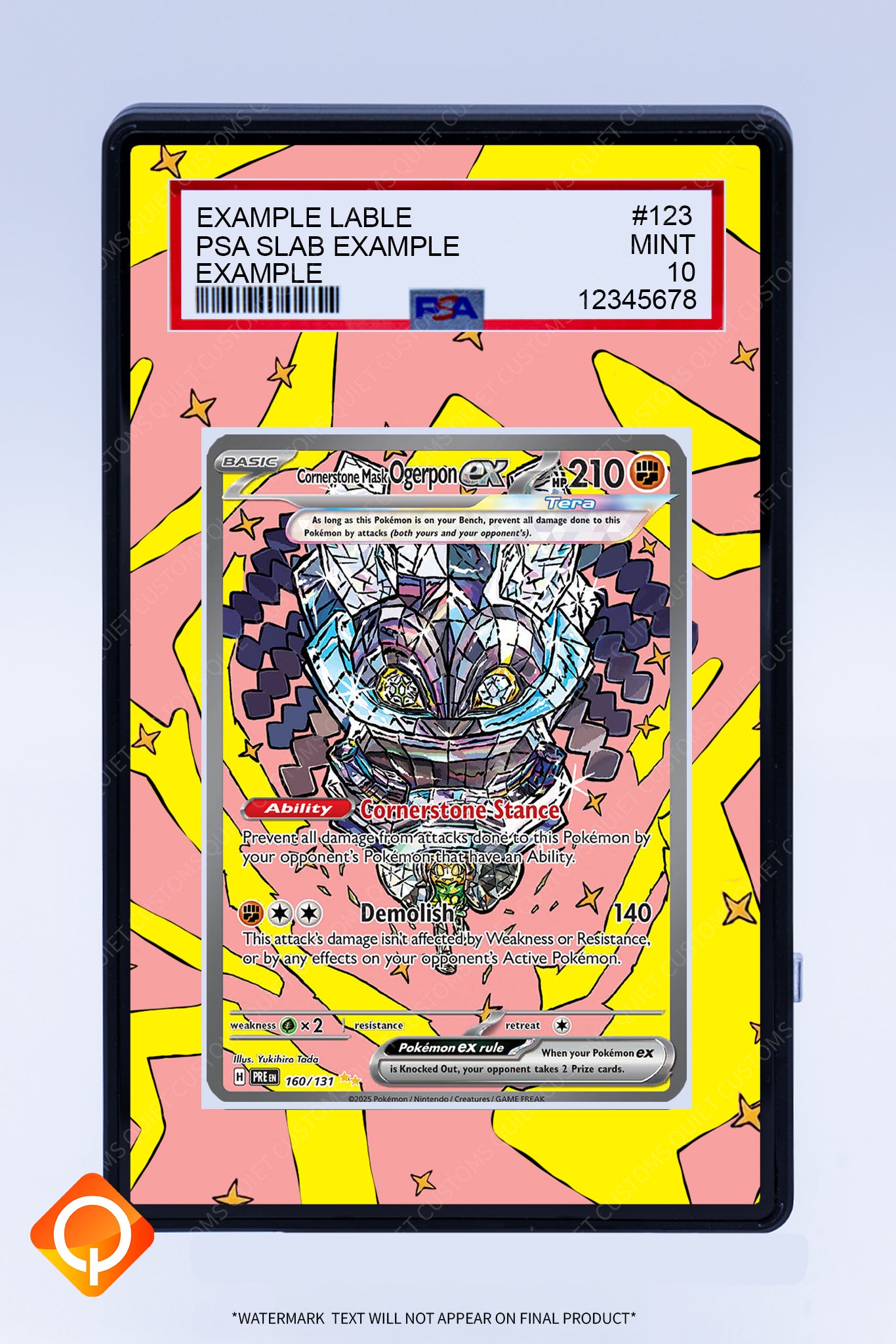 Ogerpon EX 160 131 (Graded) Case