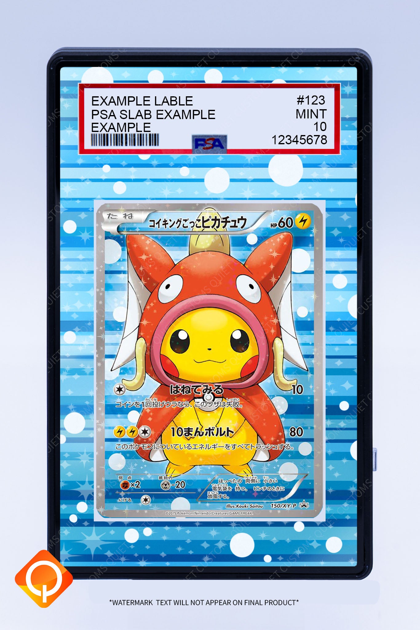 Pikachu 150 XY-P (Graded) Case