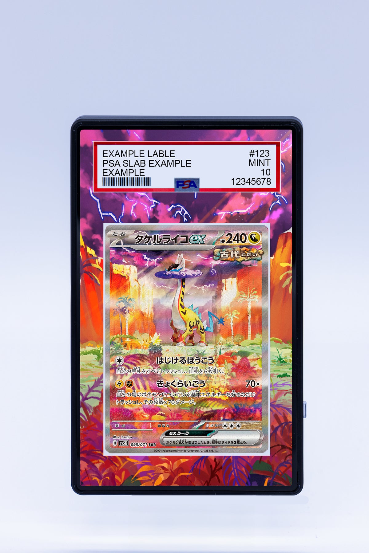 Max Rarity Raging Bolt Raging Bolt 208 162 (Graded) Case