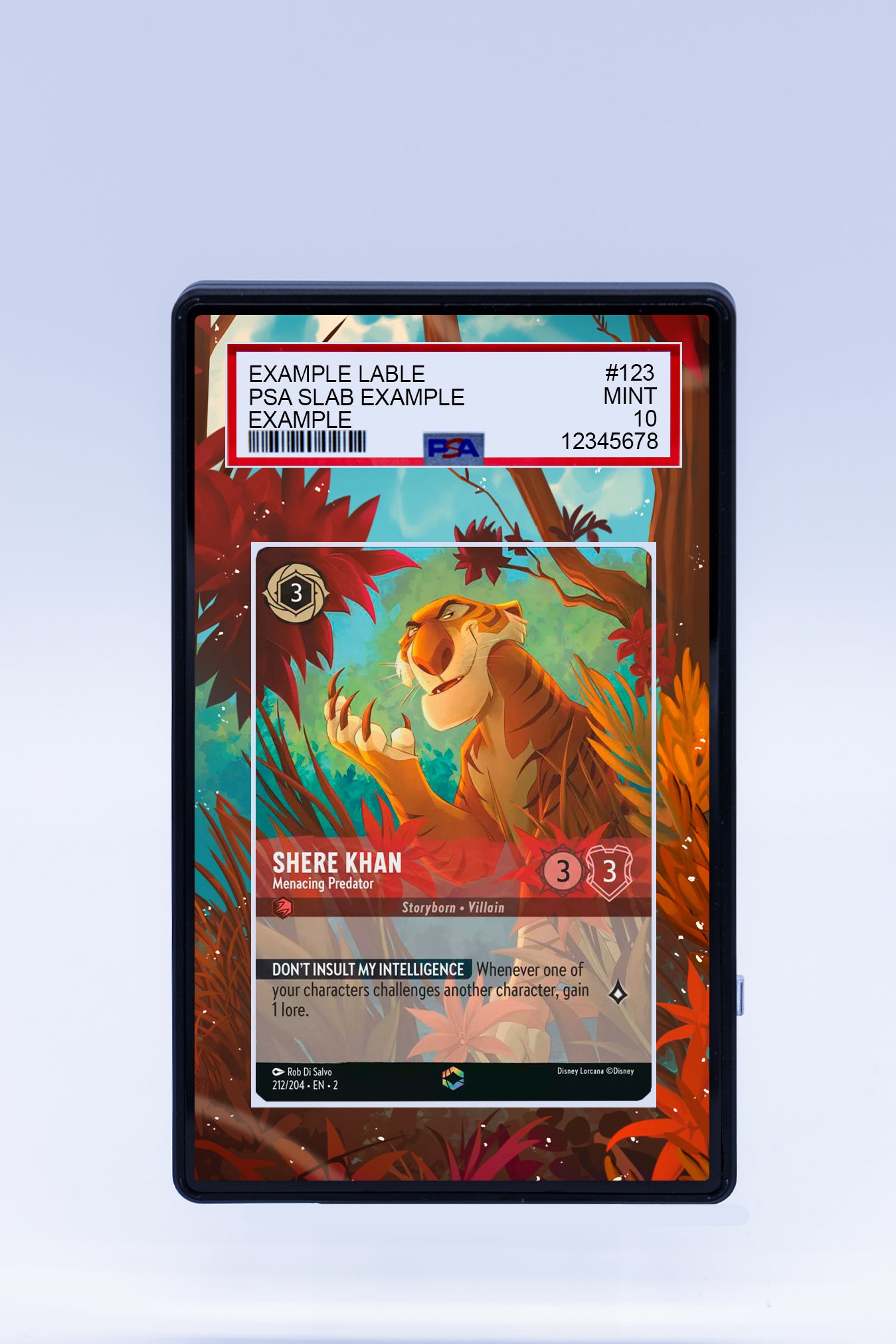 Shere Khan 212 204 (Graded) Case