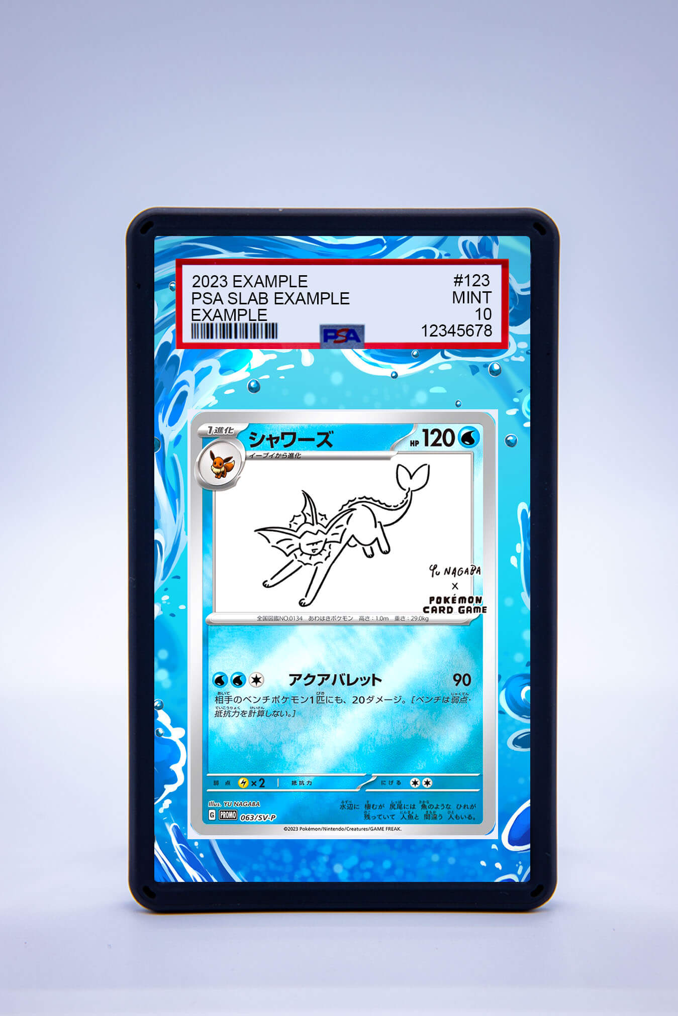 Vaporeon 063 SV-P Yu Nagaba (Graded) Case