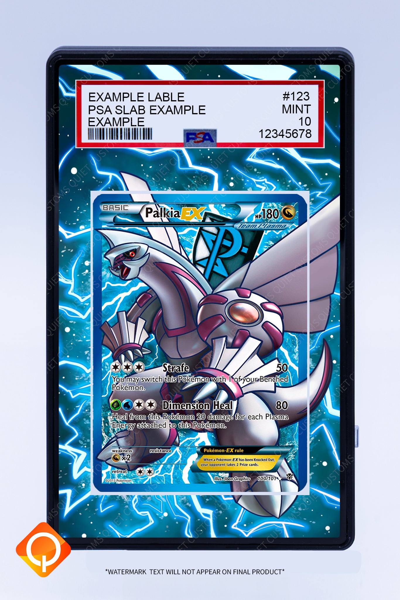 Palkia EX 100 101 (Graded) Case