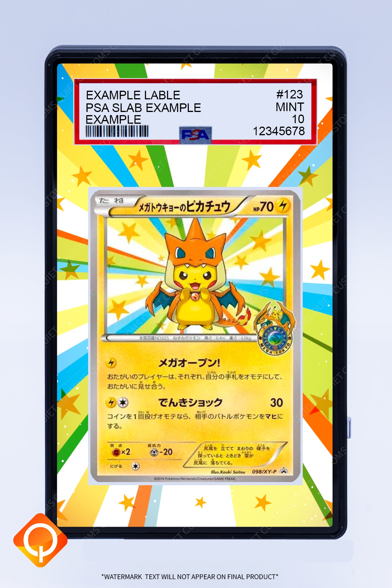 Pikachu 098 XY-P (Graded) Case