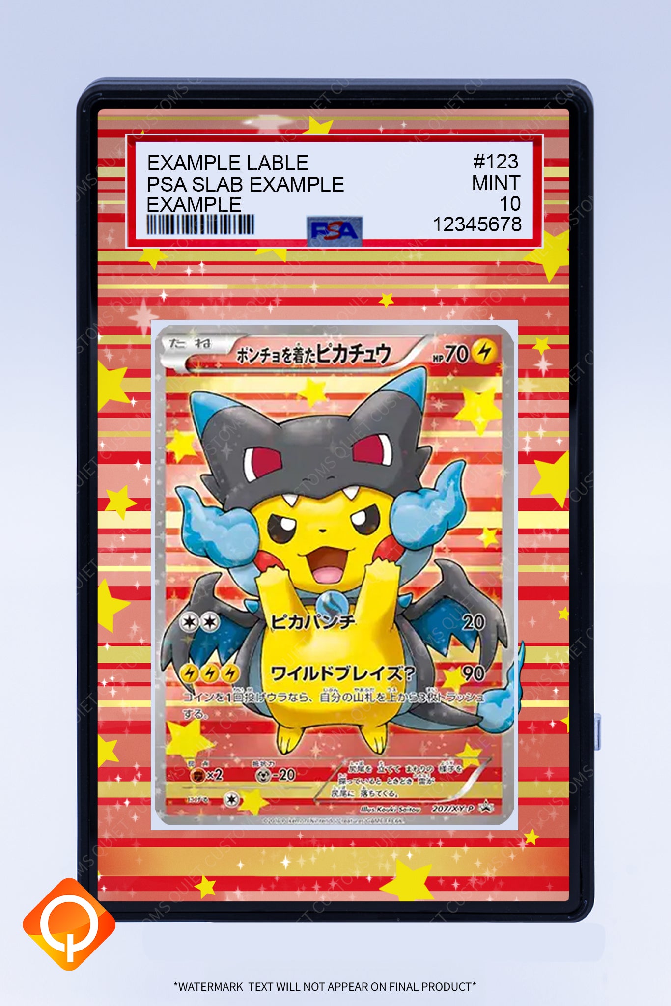 Pikachu Poncho 207 XY-P (Graded) Case