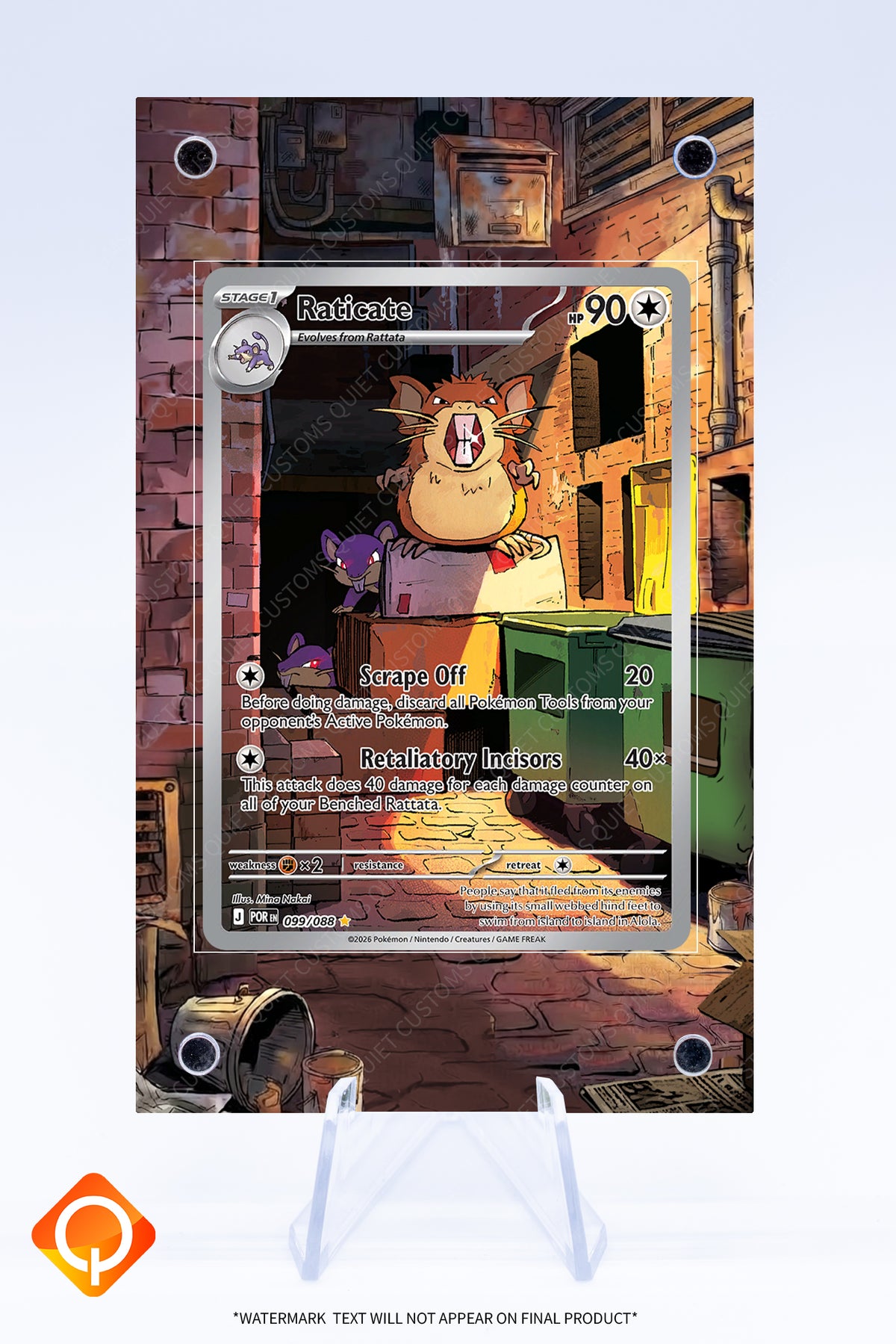 Raticate 099 088 Case | Art Guard (Ungraded)