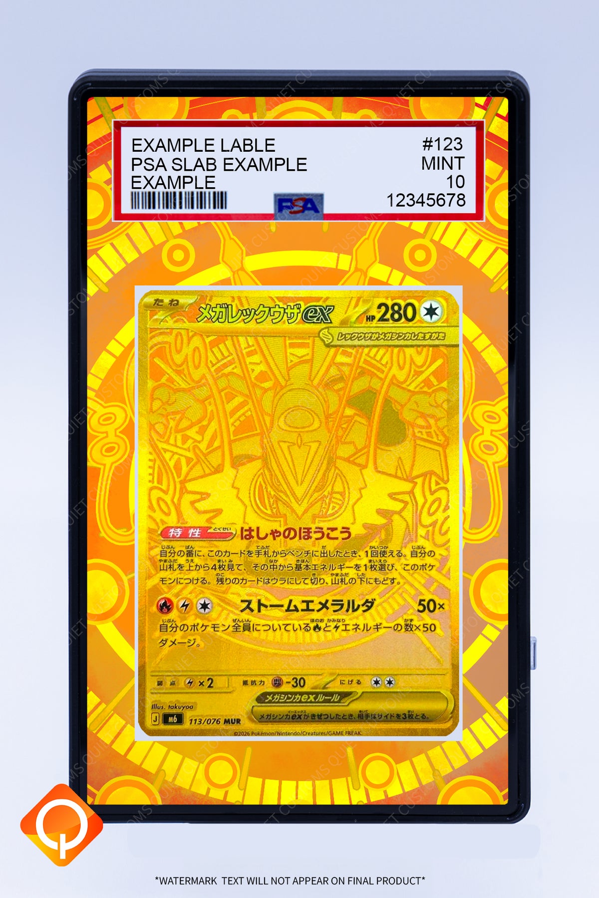 Rayquaza EX (Graded) Case