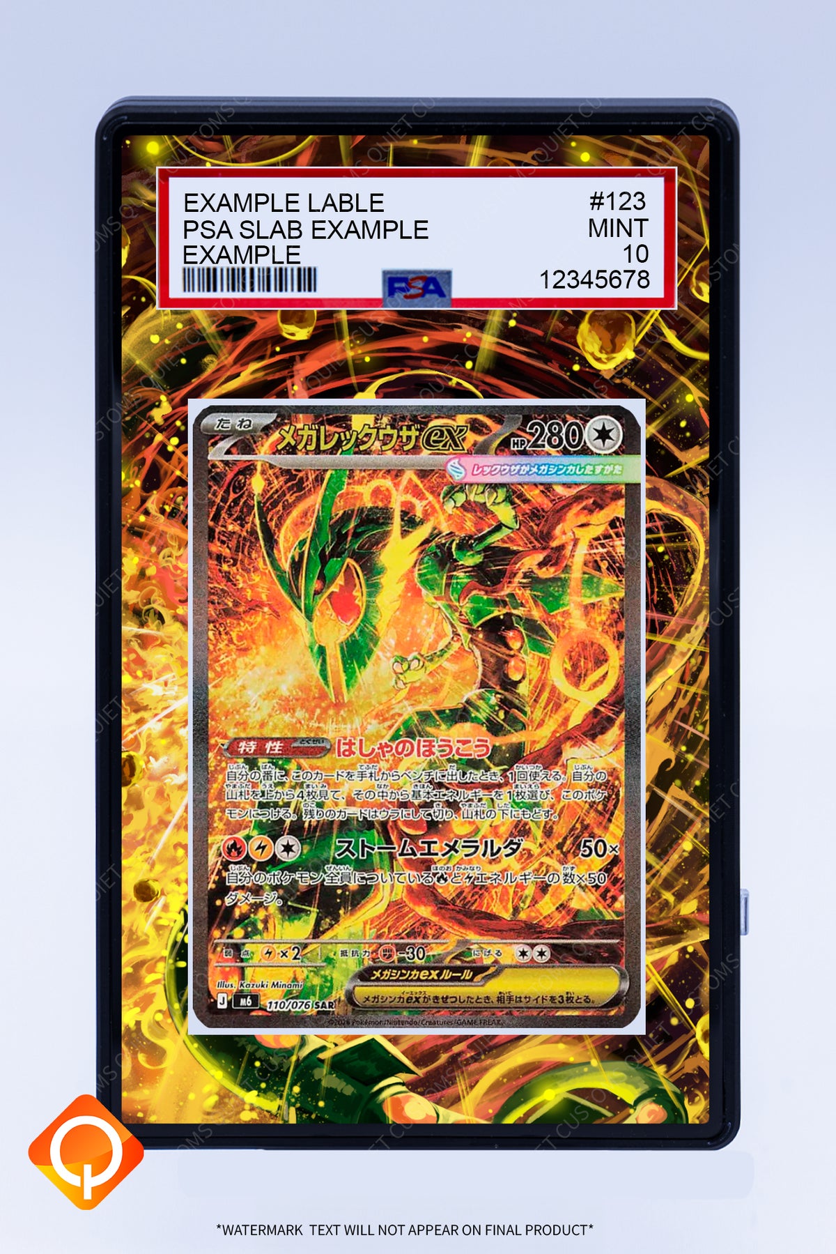 Rayquaza EX SAR (Graded) Case