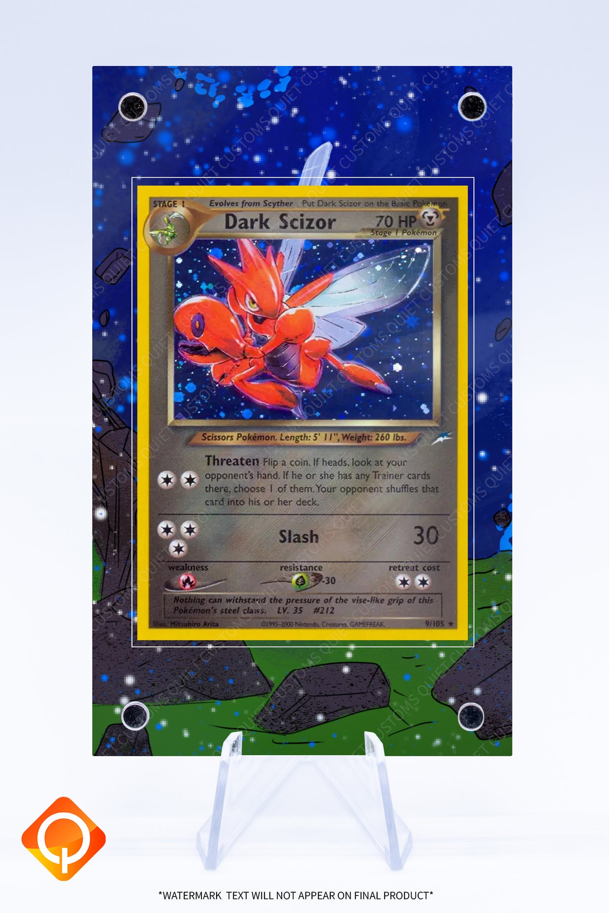 Scizor (Dark) 9 105 Case | Art Guard (Ungraded)