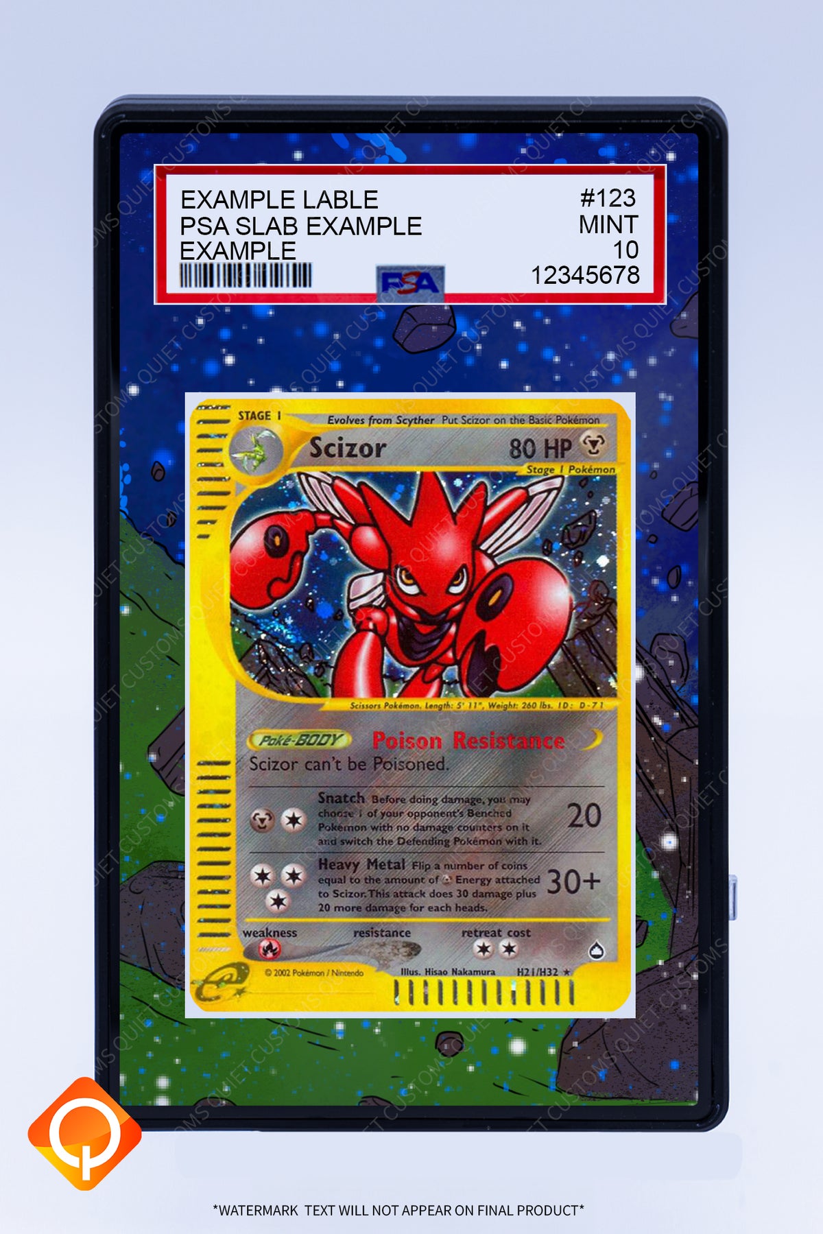 Scizor H21 H32 (Graded) Case