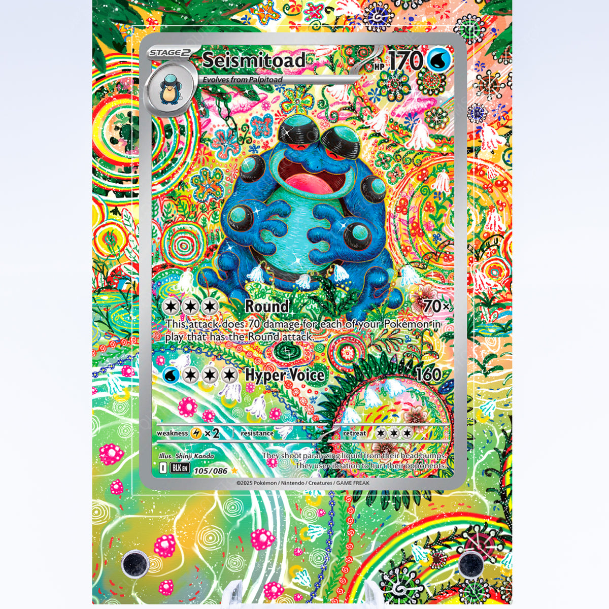seismitoad pokemon card 105 086 Case Colorless Hyper Voice (160) Pokemon - Pikachu Oversize/Jumbo Universes Beyond: Doctor Who Commander Deck:Timey-Wimey boosterbox