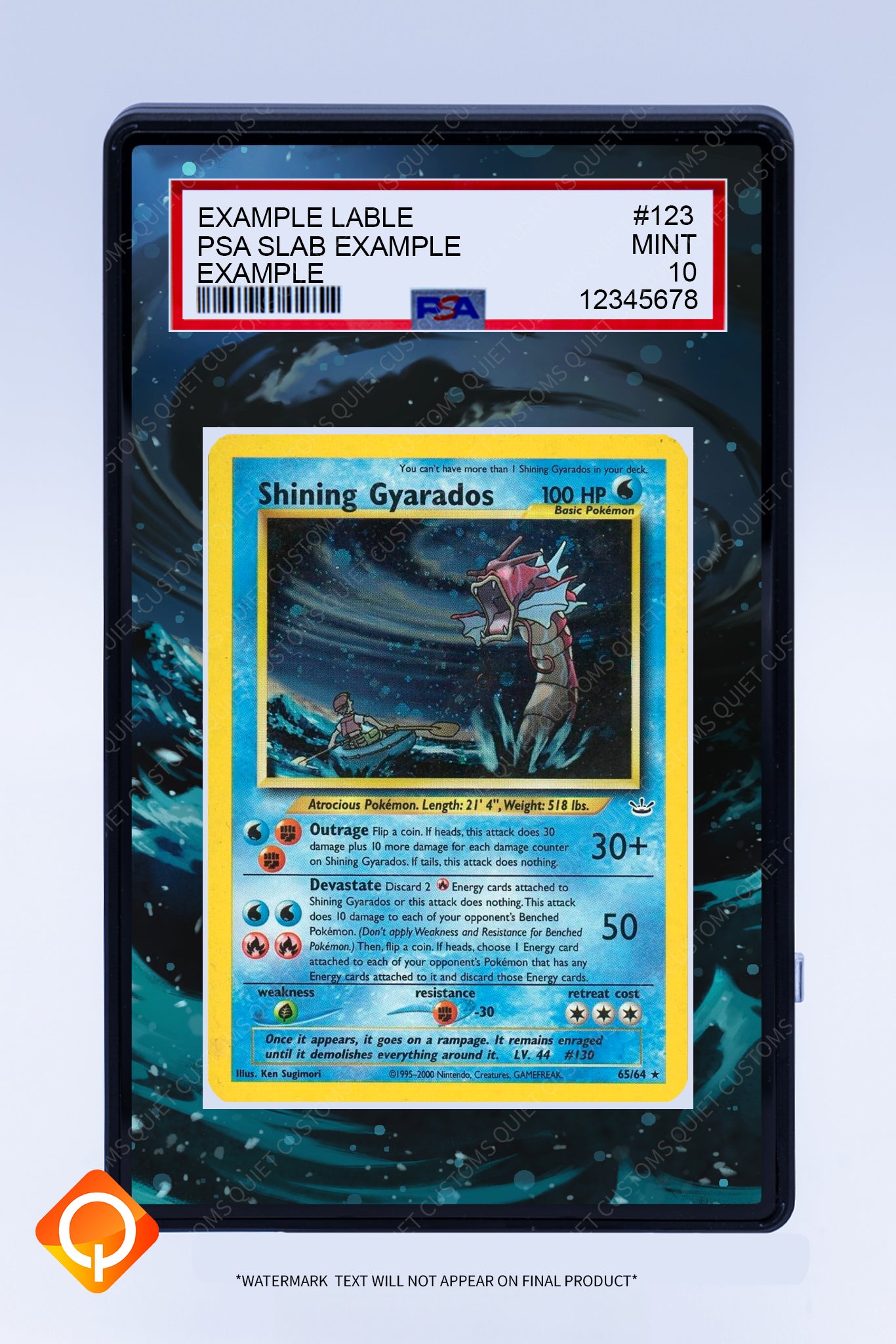 Gyarados 65 64 (Graded) Case