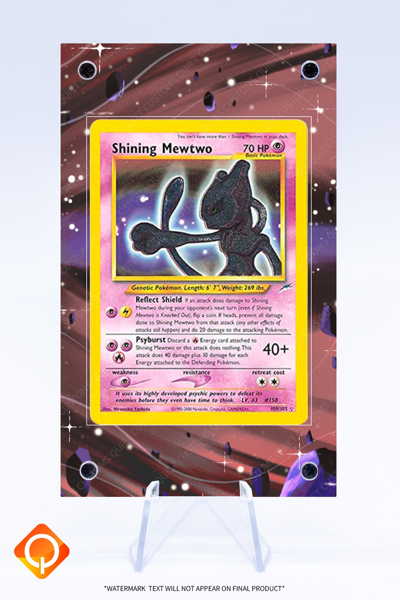 Mewtwo (Shining) 109 105 Listing Case | Art Guard (Ungraded)