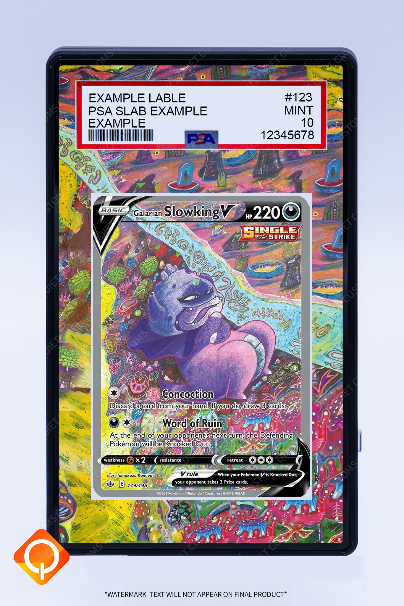 Slowking V 179 198 (Graded) Case