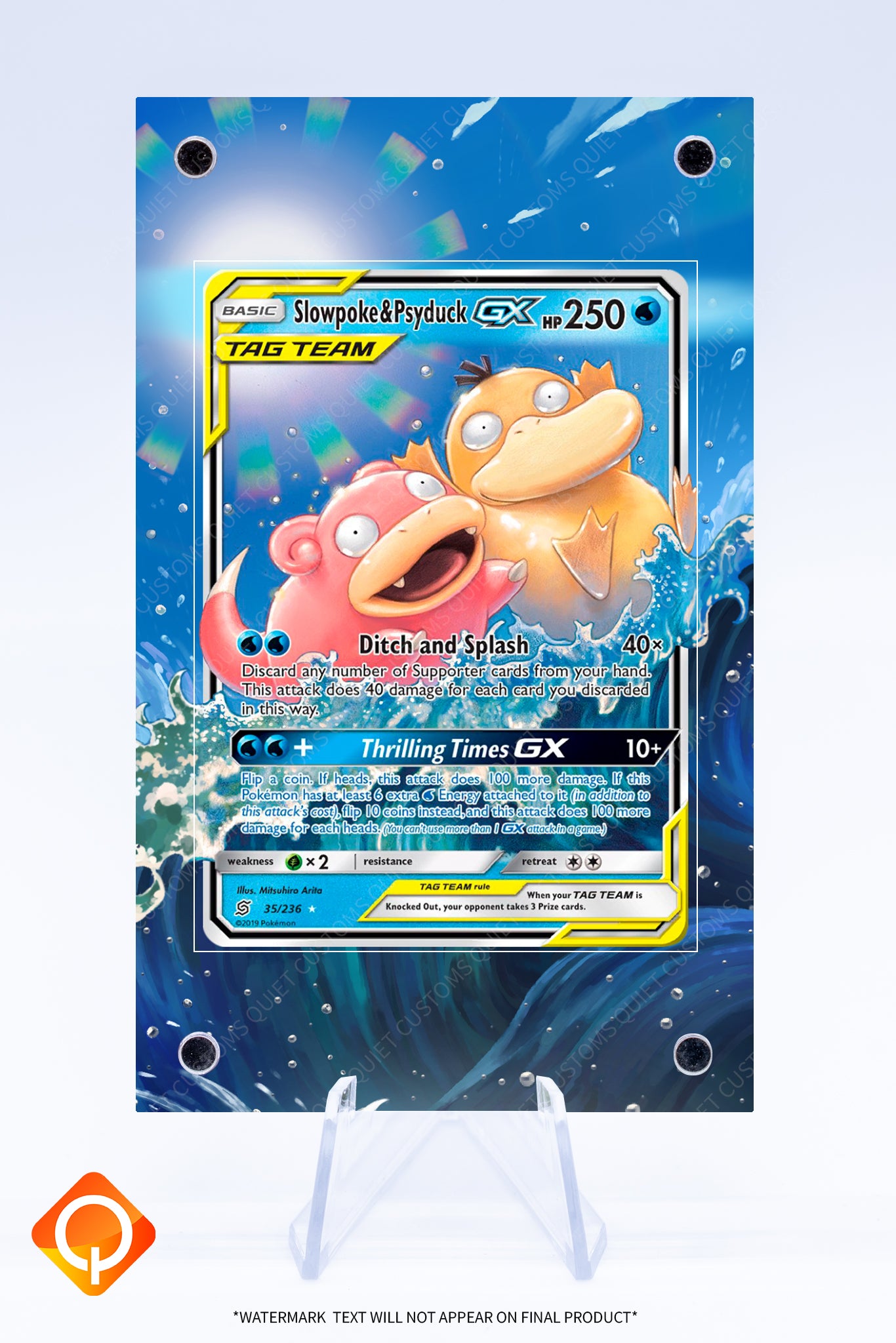 Slowpoke and Psyduck GX 35 236 Case | Art Guard (Ungraded)