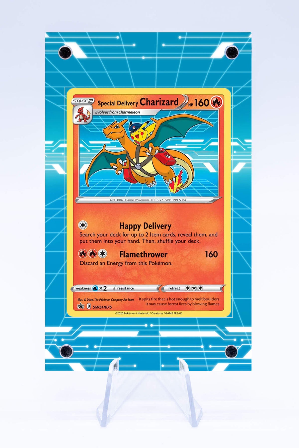 giving away 10 charizard codes . tell me why you... Special Delivery Charizard Case | Promo | Art Guard (Ungraded)