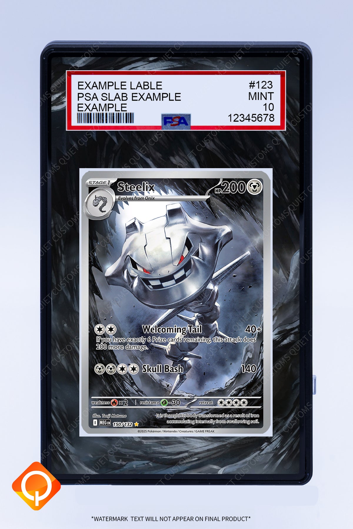 Steelix 150 132 (Graded) Case