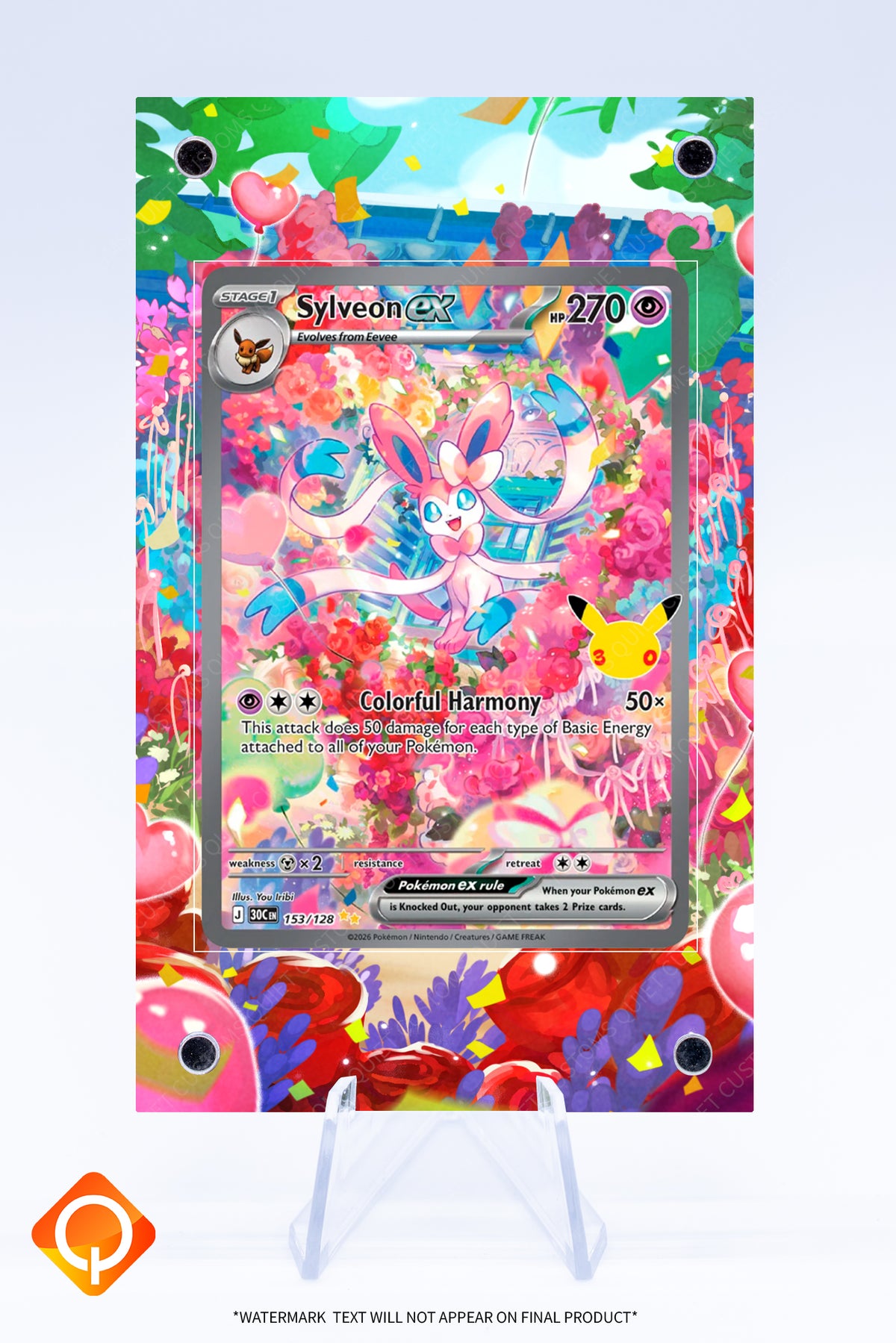 Sylveon EX 153 128 Case | Art Guard (Ungraded)