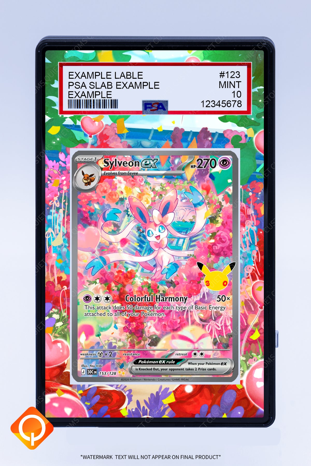 Sylveon EX 153 128 (Graded) Case