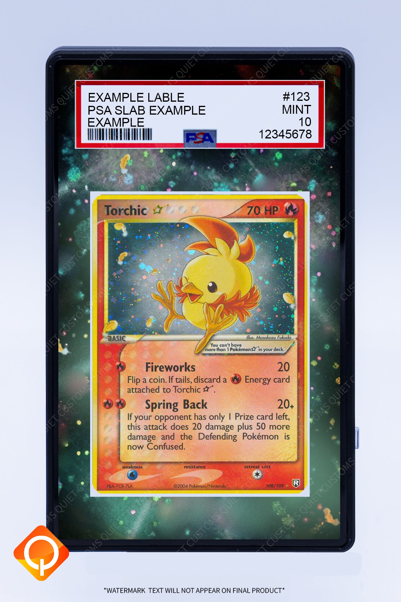 Torchic 108 109 (Graded) Case