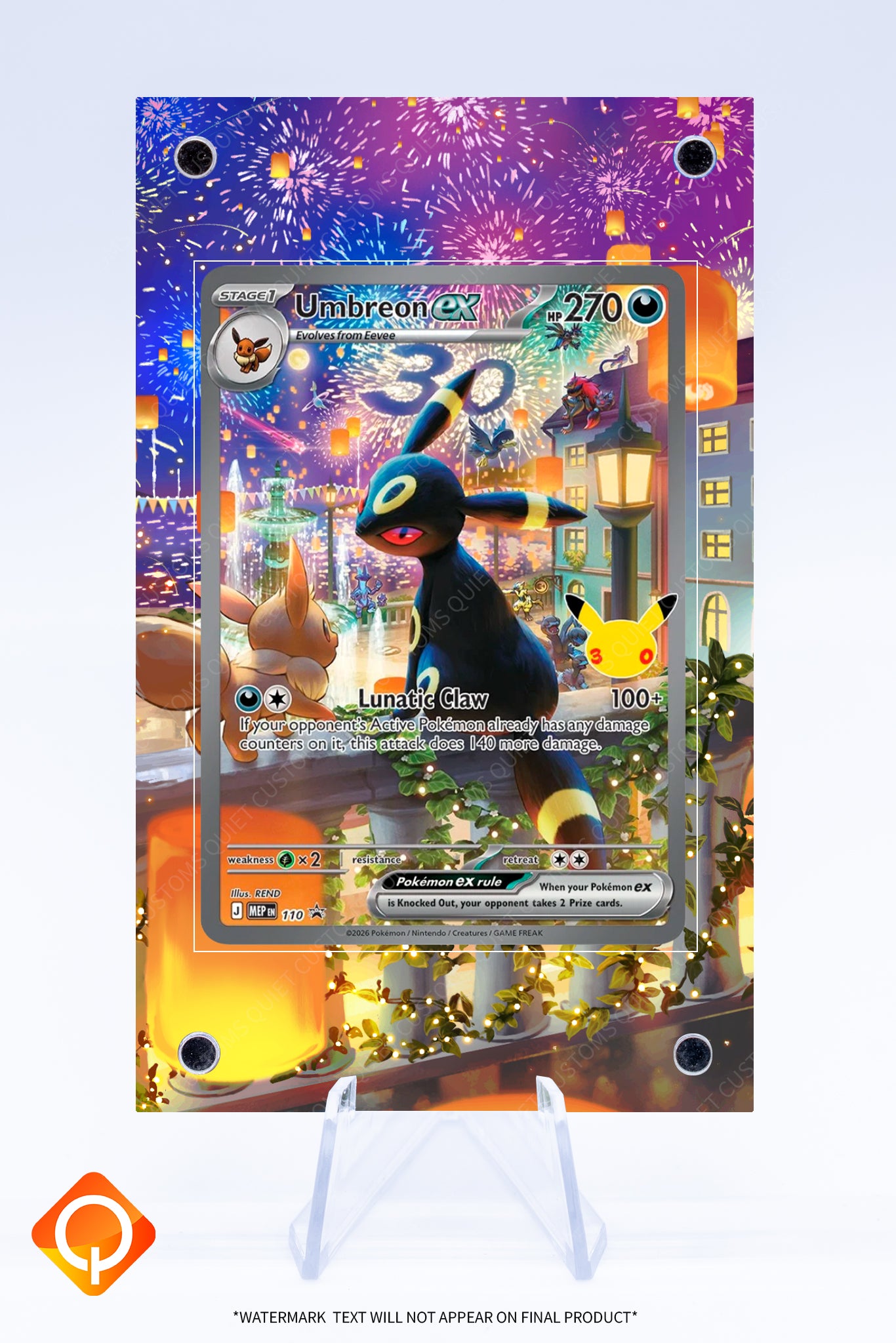 Umbreon EX 110 Promo Case | Art Guard (Ungraded)